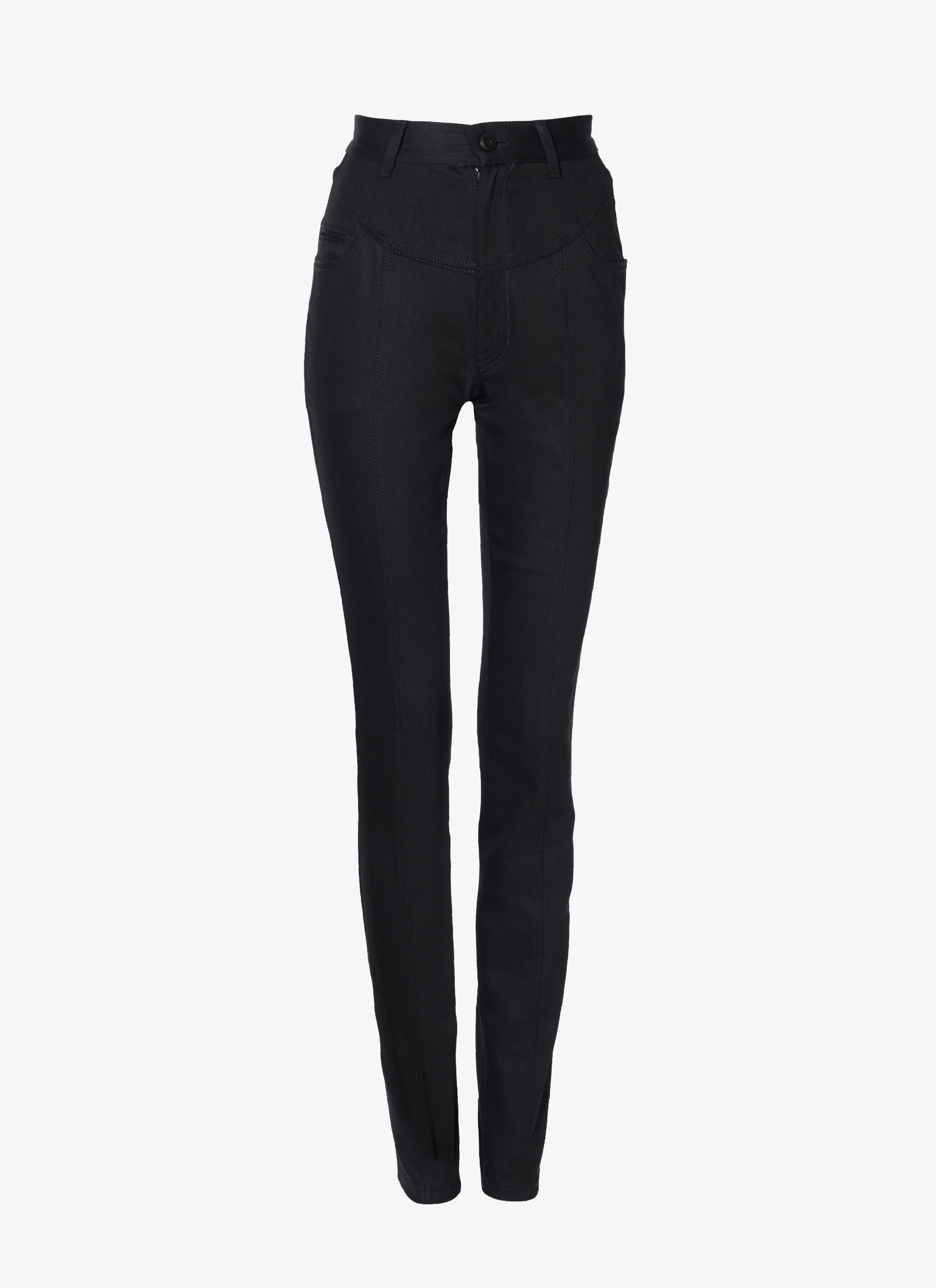 ALAÏA Women's HIGH RISE SKINNY DENIM JEANS