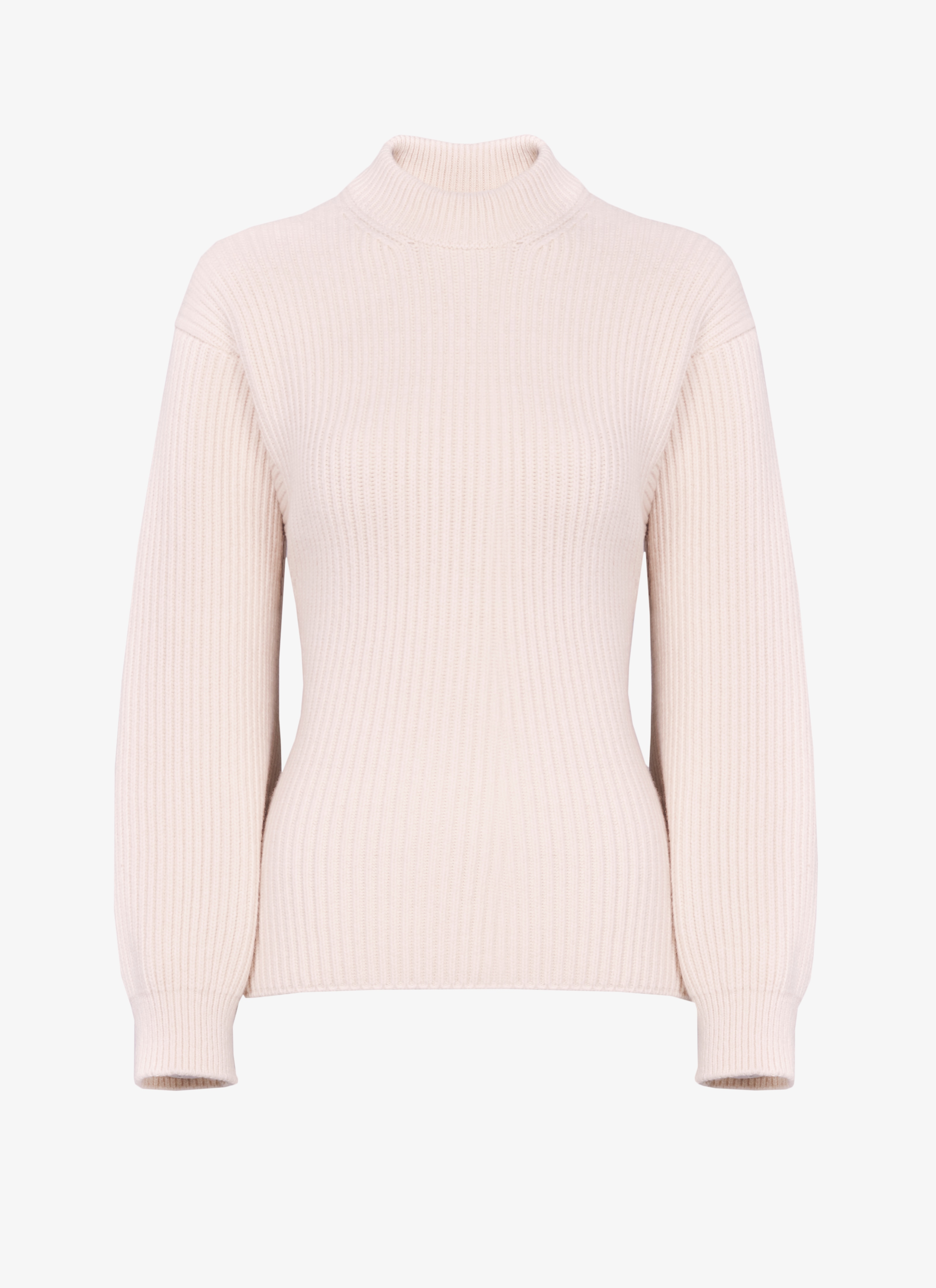 ALAÏA Women's HIGH NECK RIB KNIT SWEATER | ALAÏA US