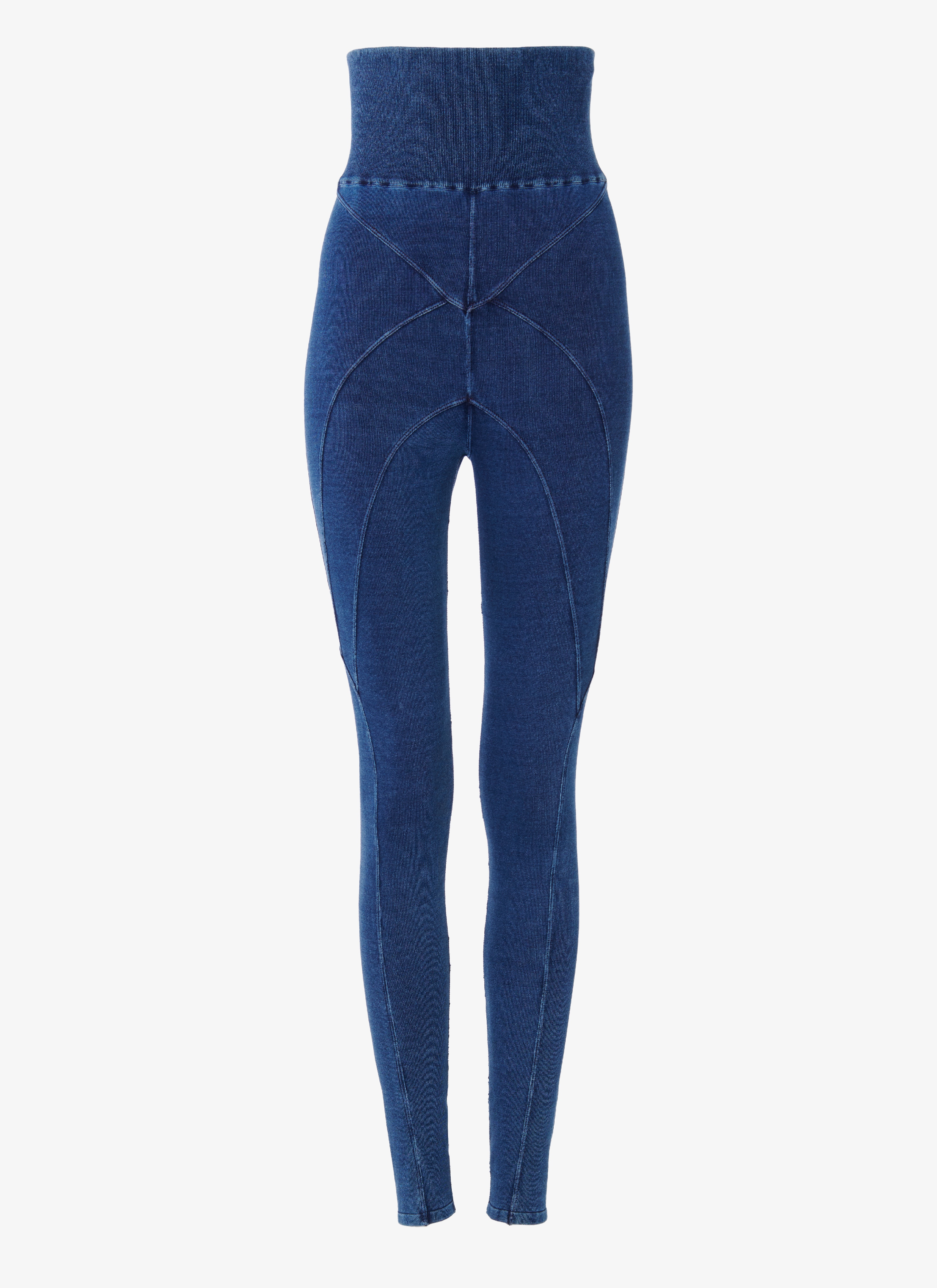 Calessa Deluxe Front Seam High Waisted Knit Denim Pull-On Leggings, Dillard's