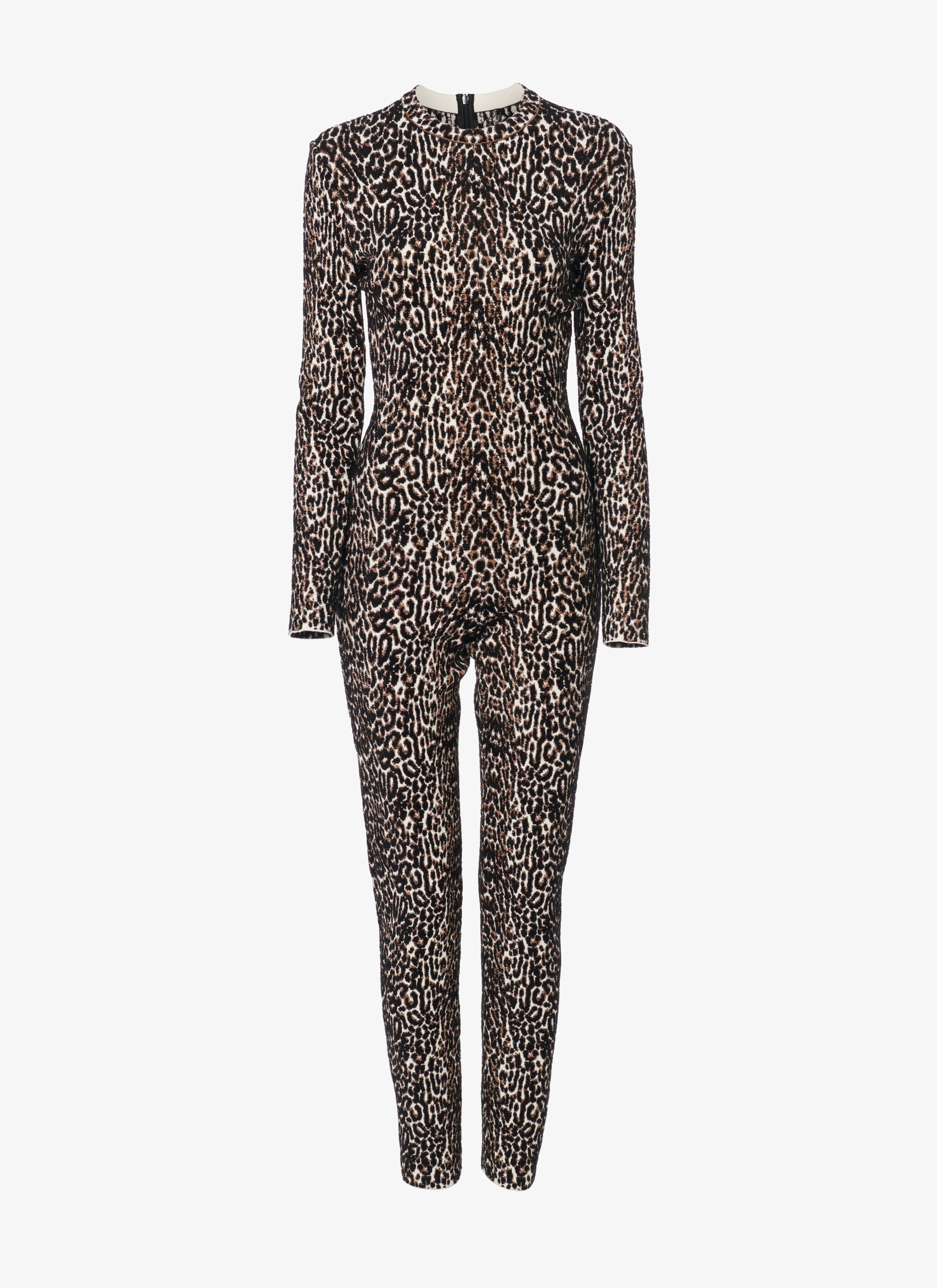 ALAÏA Women's LEOPARD KNIT BODYSUIT