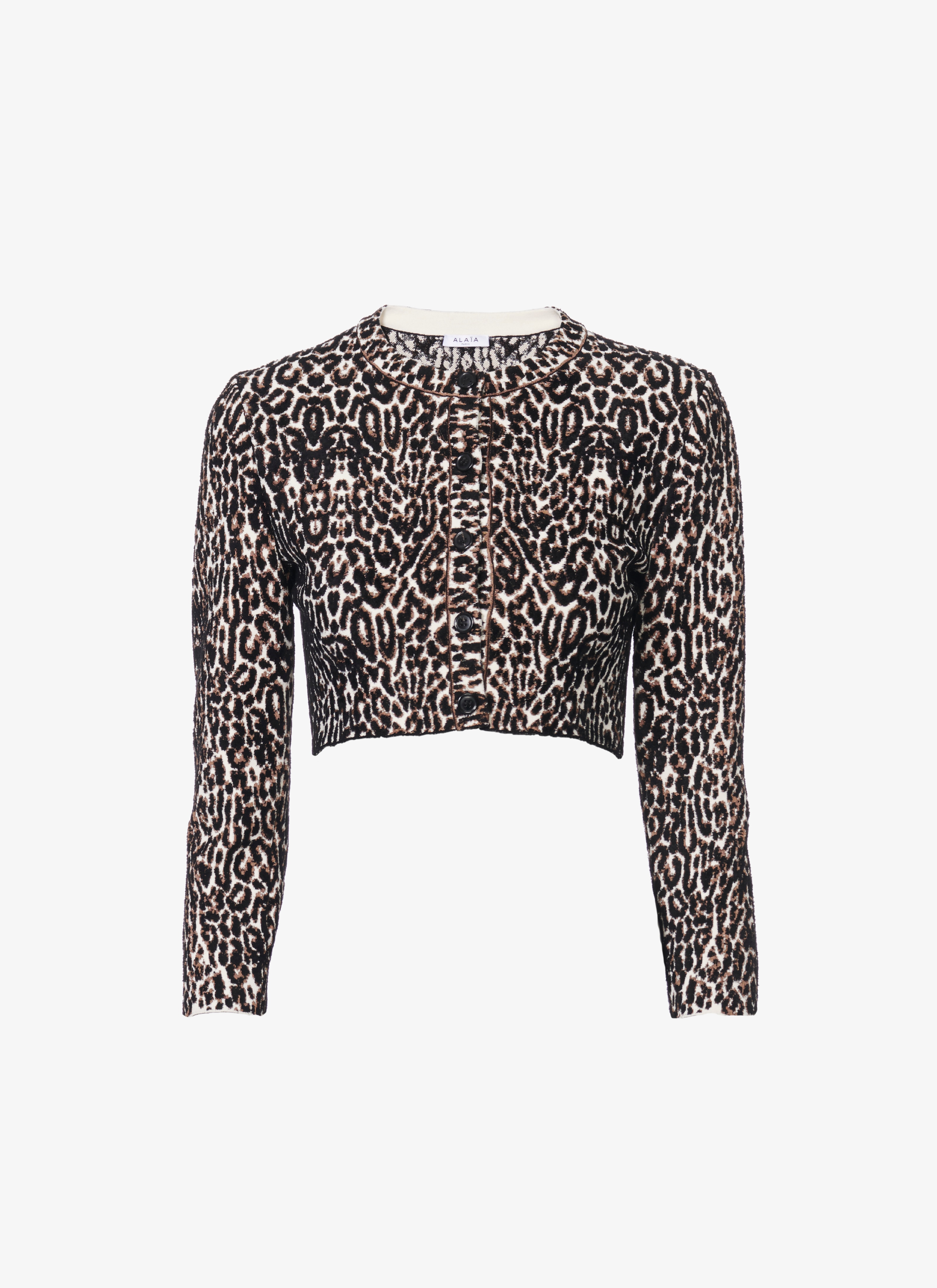 black leopard cardigan
