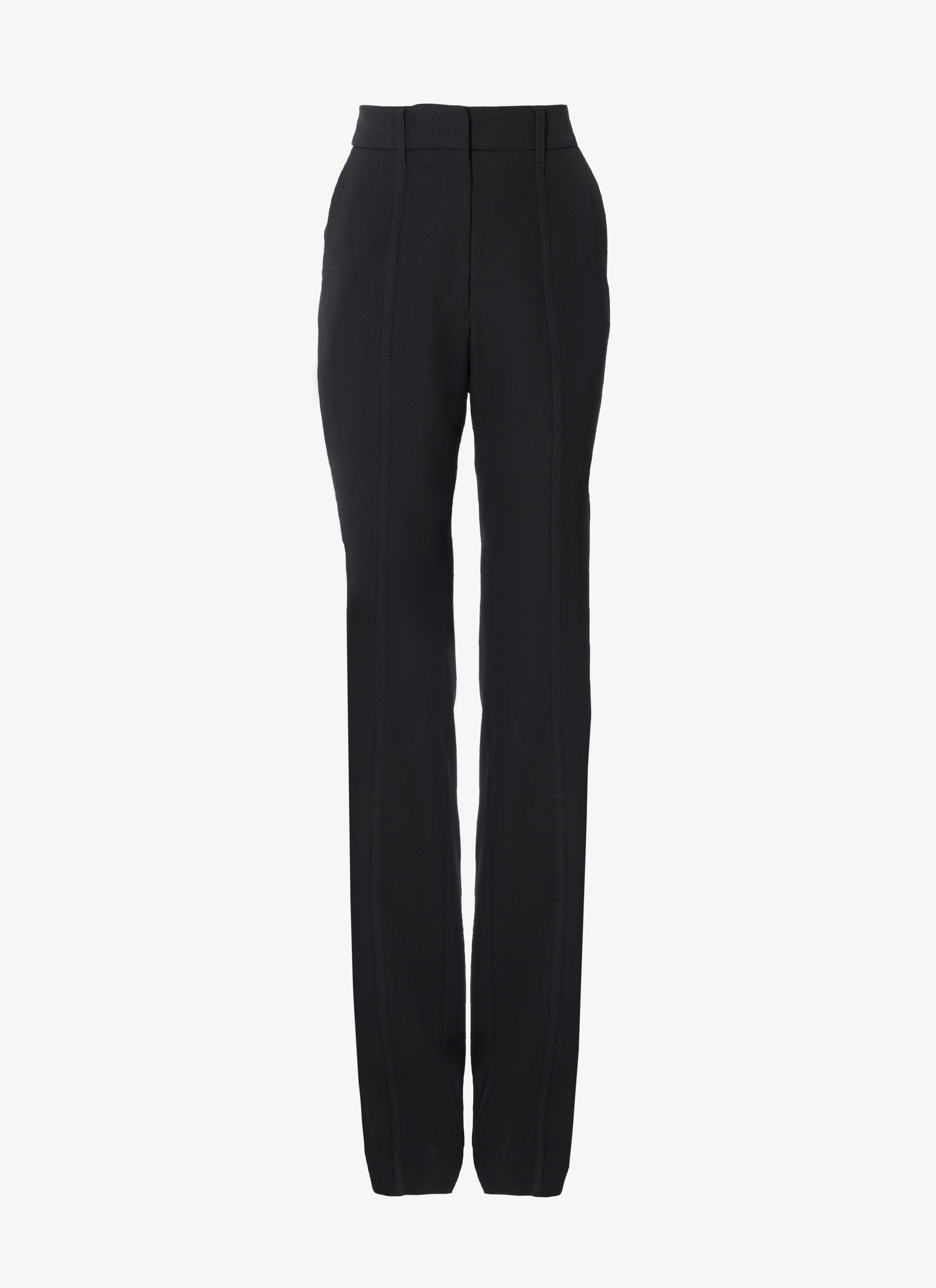 ALAÏA BLACK BI-STRETCH TROUSERS