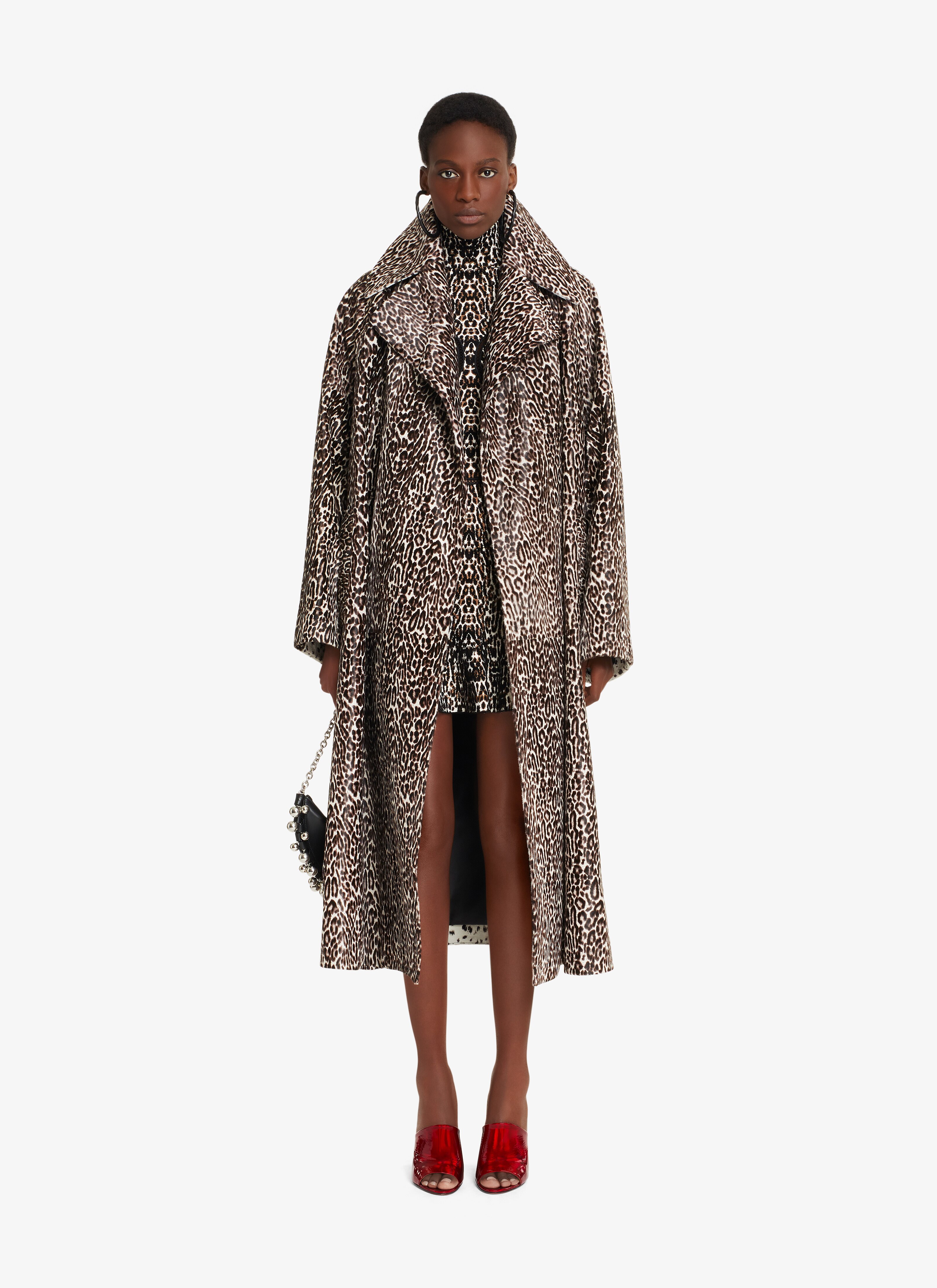 alaia leopard coat