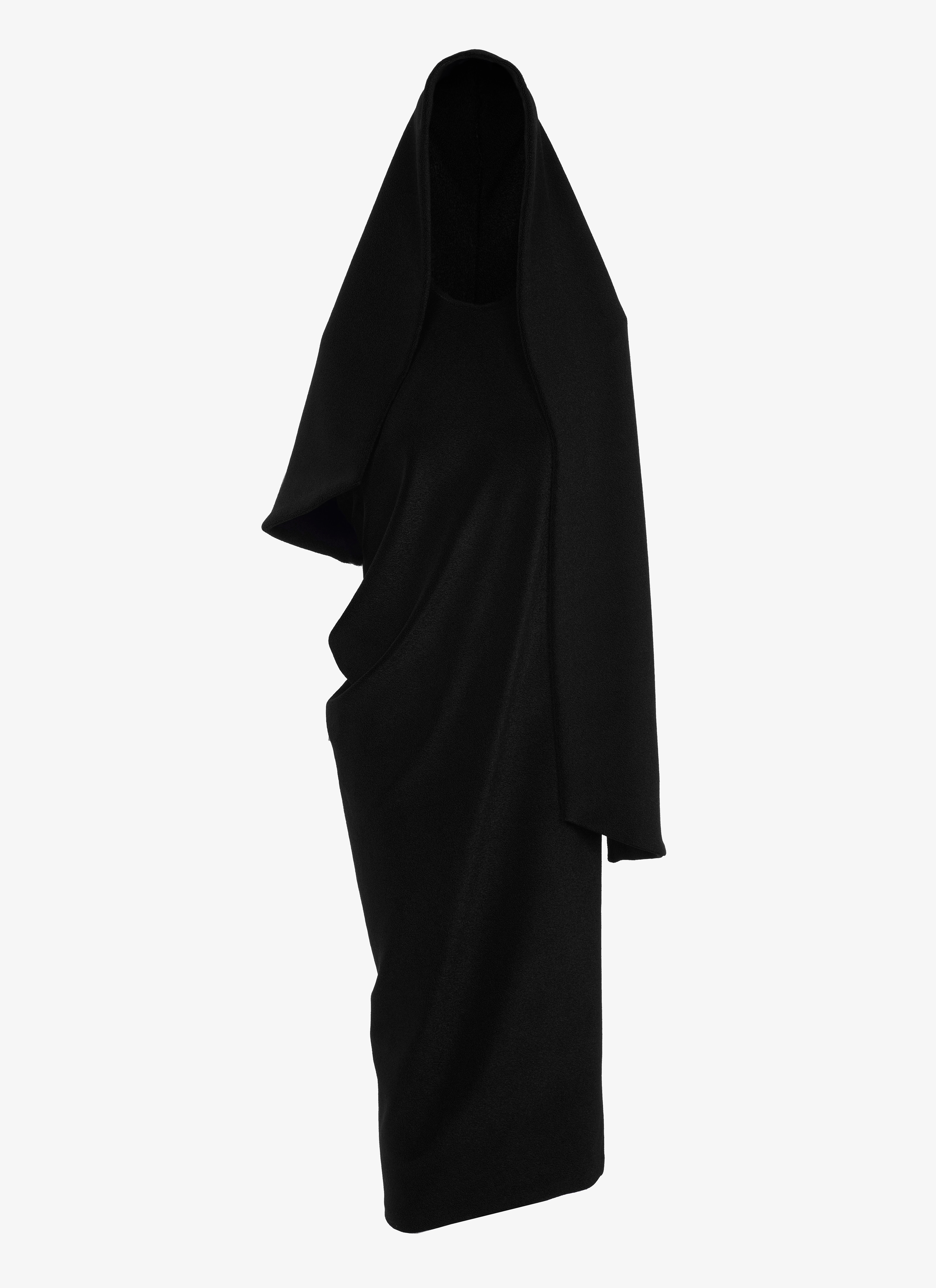 ALAÏA BLACK HOODED SWIM DRESS