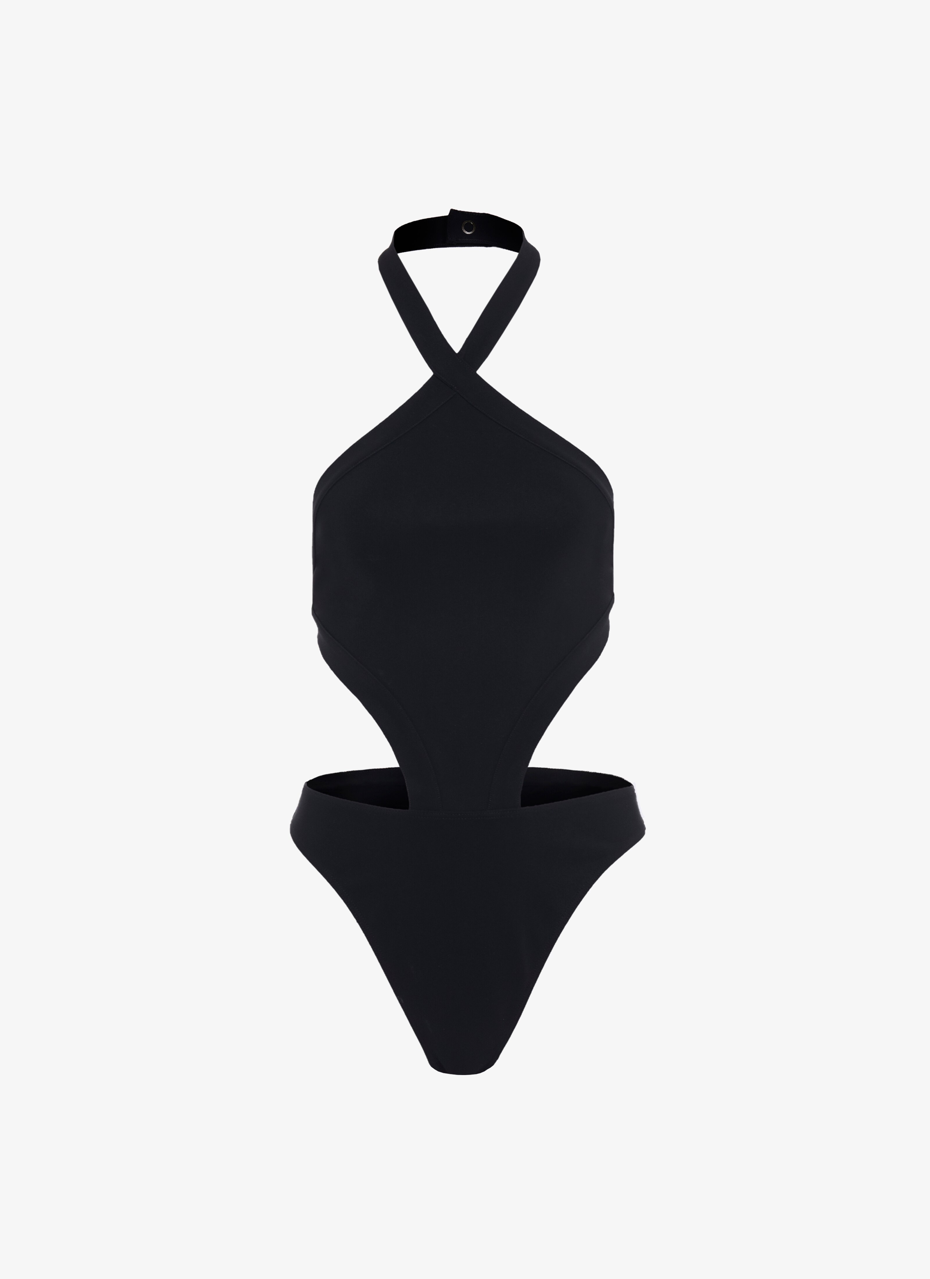 ALAÏA BLACK TRIKINI SWIMSUIT
