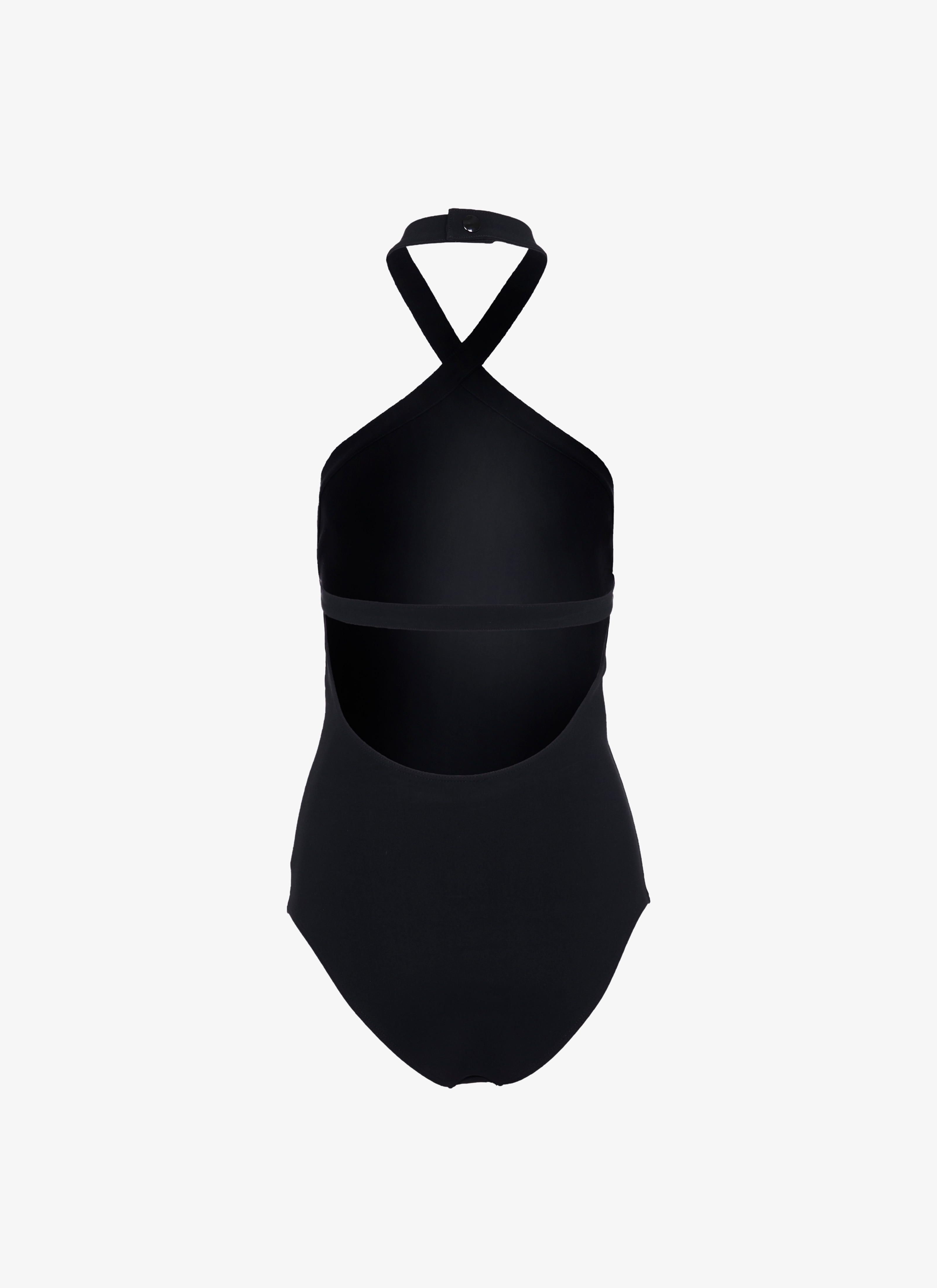 ALAÏA BLACK ONE-PIECE BACKLESS SWIMSUIT