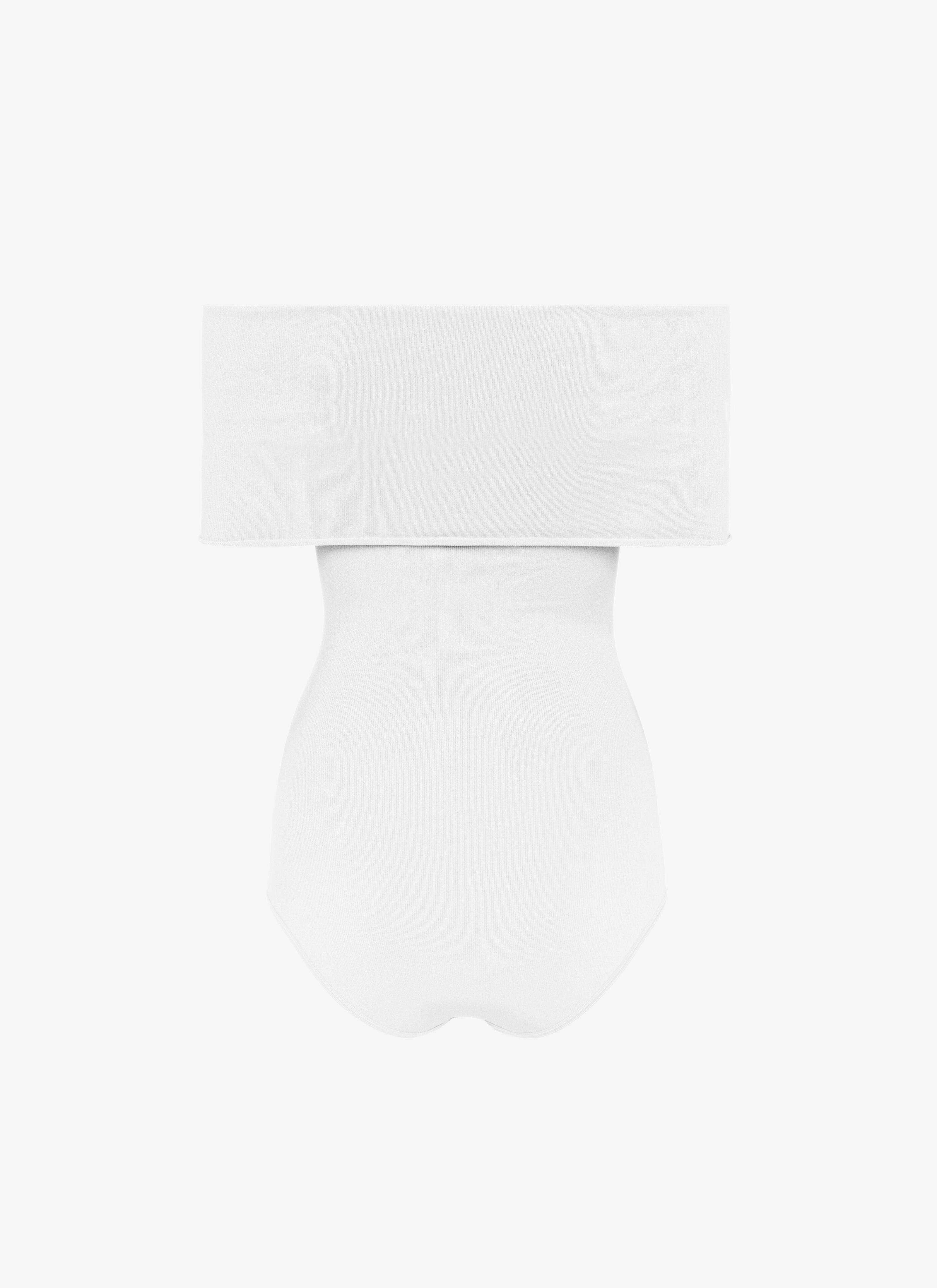 ALAÏA WHITE OFF-SHOULDER BODY
