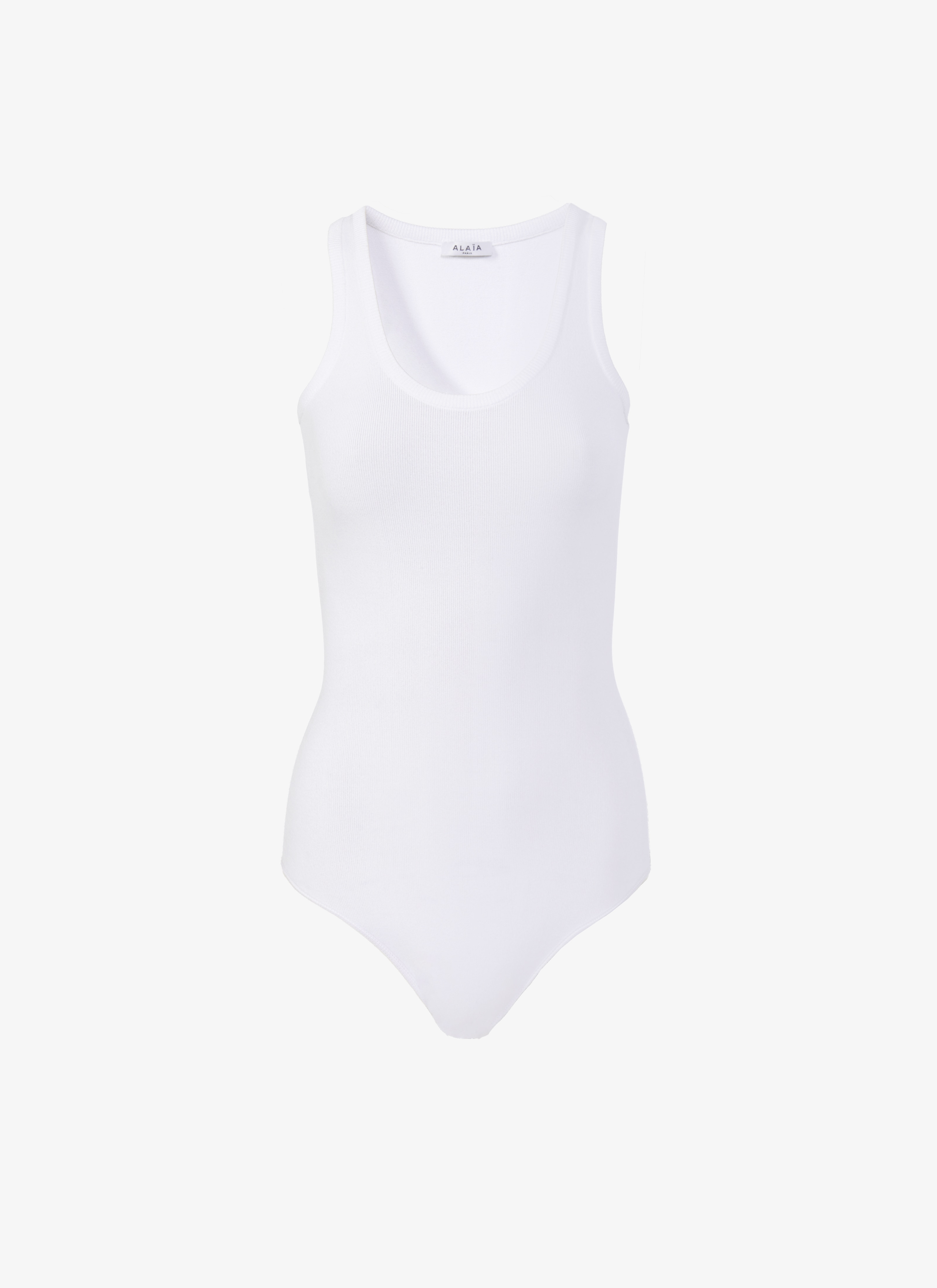 ALAÏA WEIß TANK-BODY
