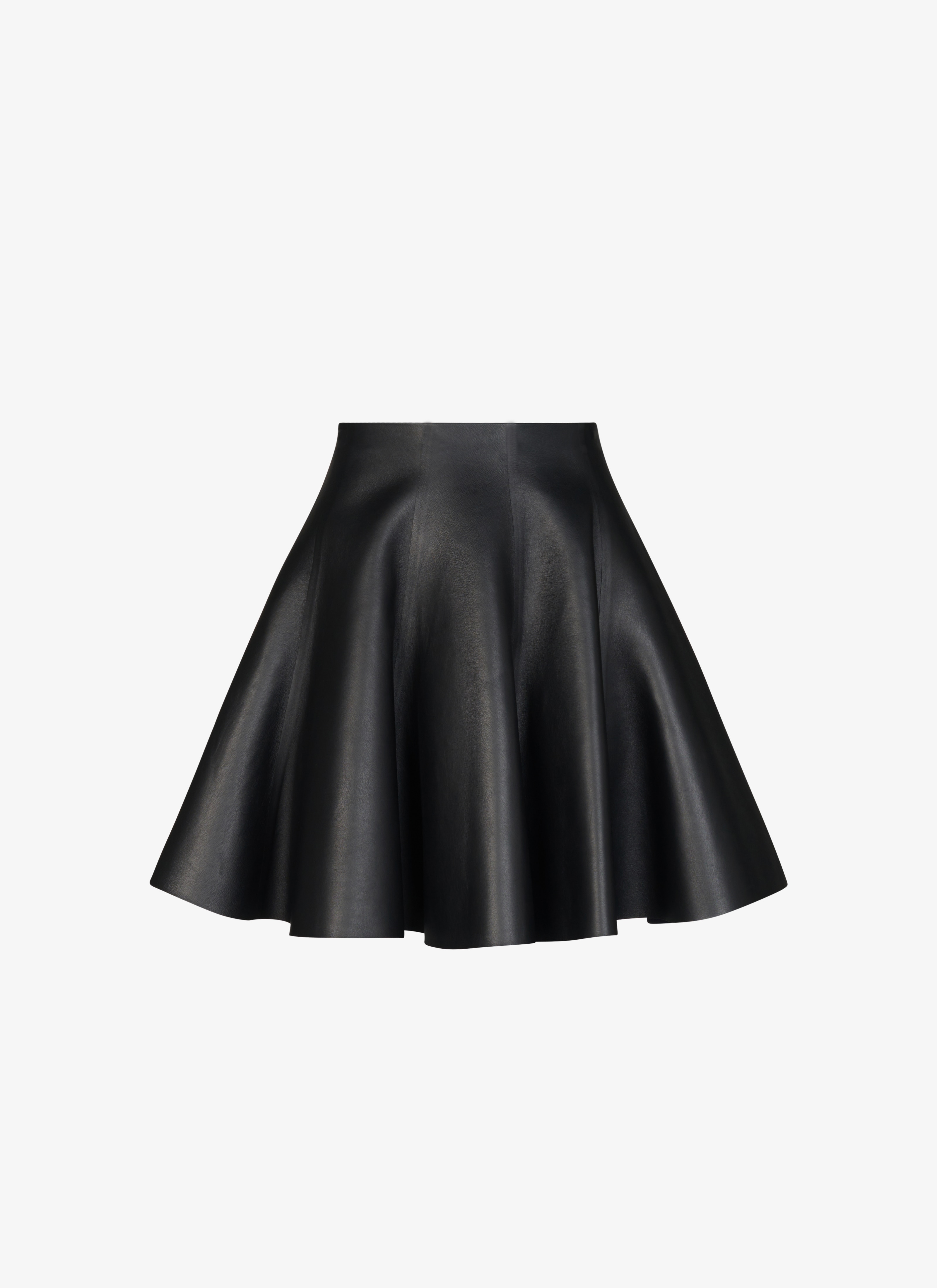 ALAÏA Women's Leather Skater Skirt