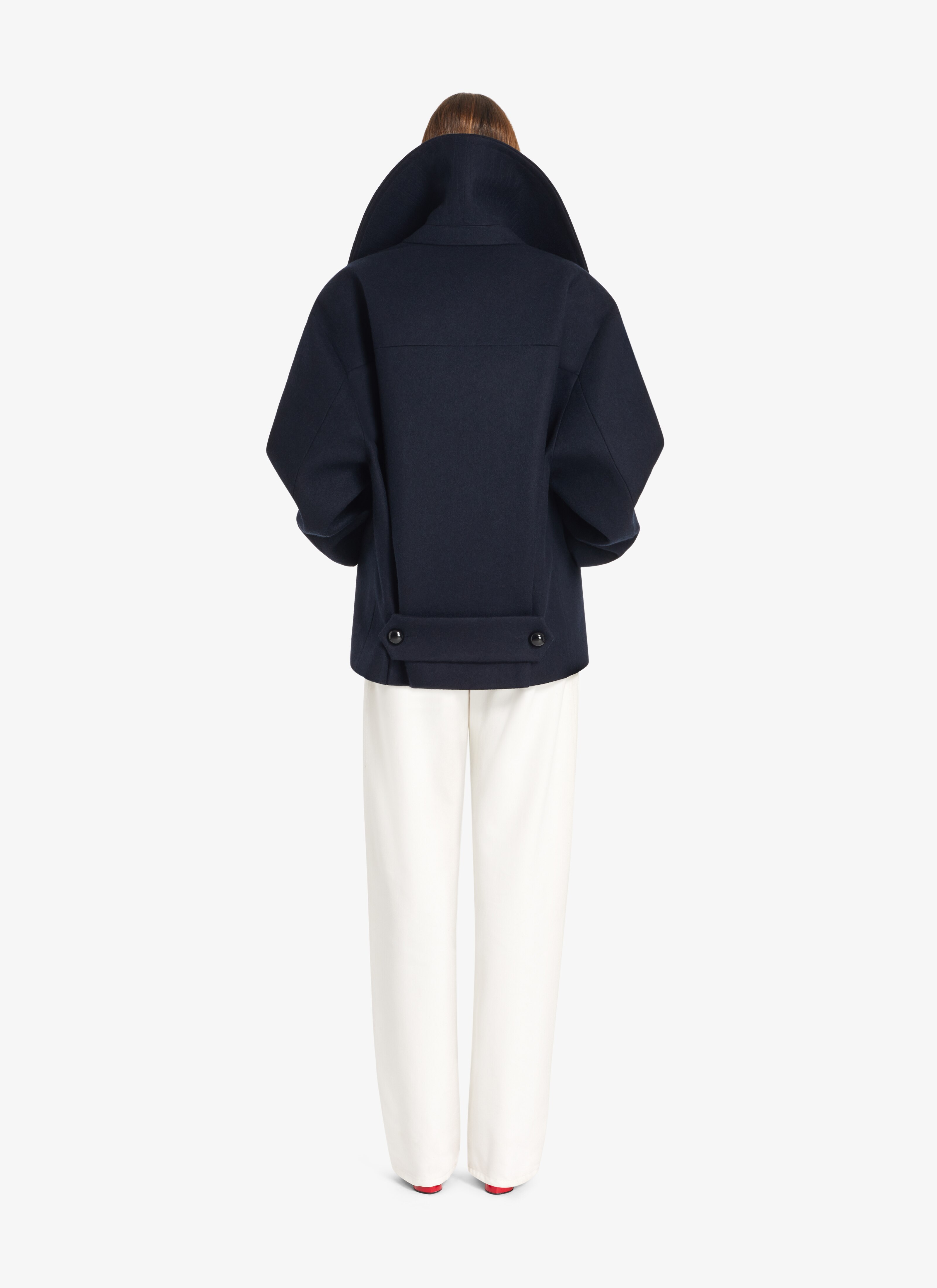 ALAÏA WHITE LOVER LOW-WAIST JEANS IN WHITE DENIM