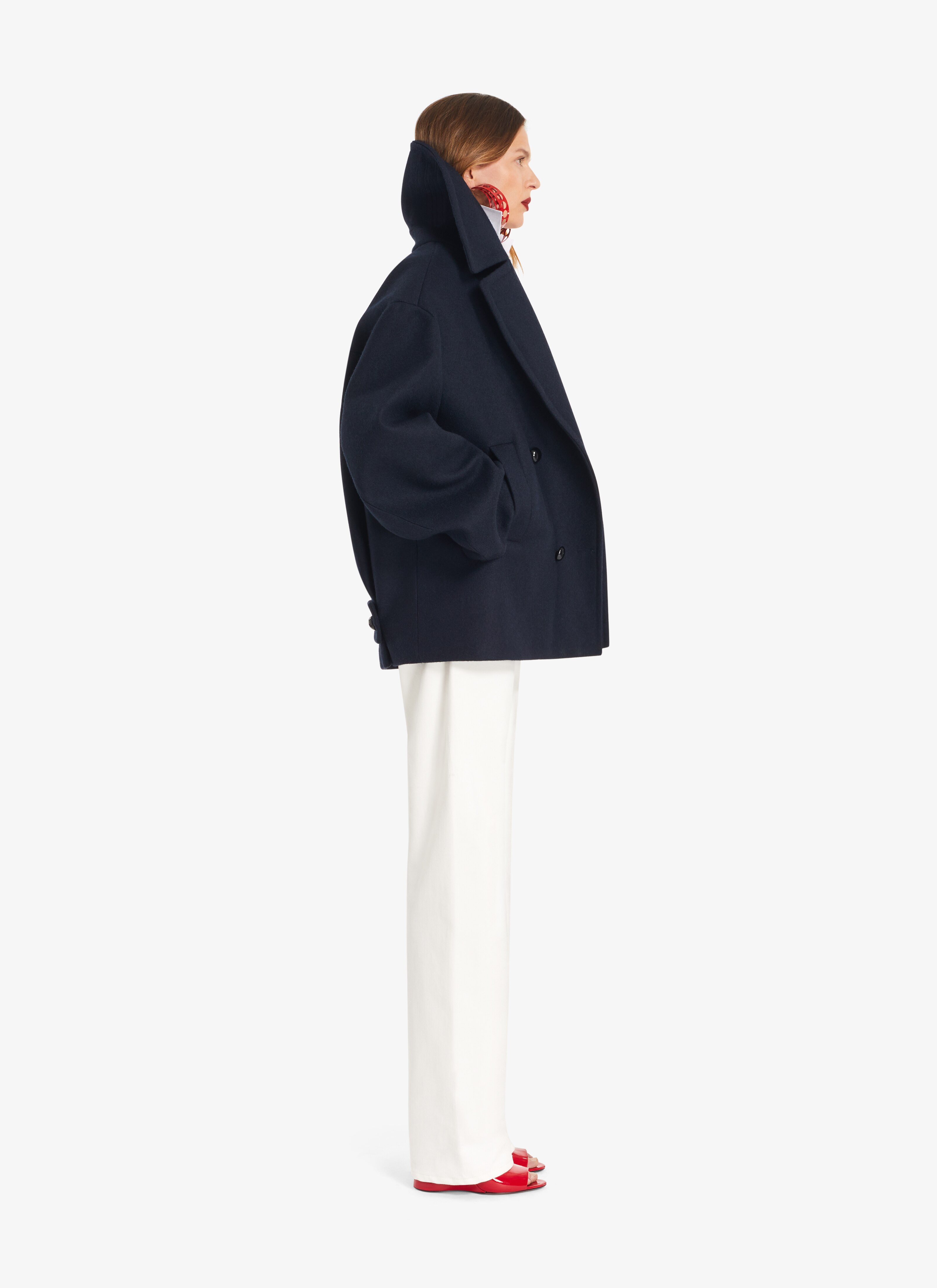 ALAÏA WHITE LOVER LOW-WAIST JEANS IN WHITE DENIM