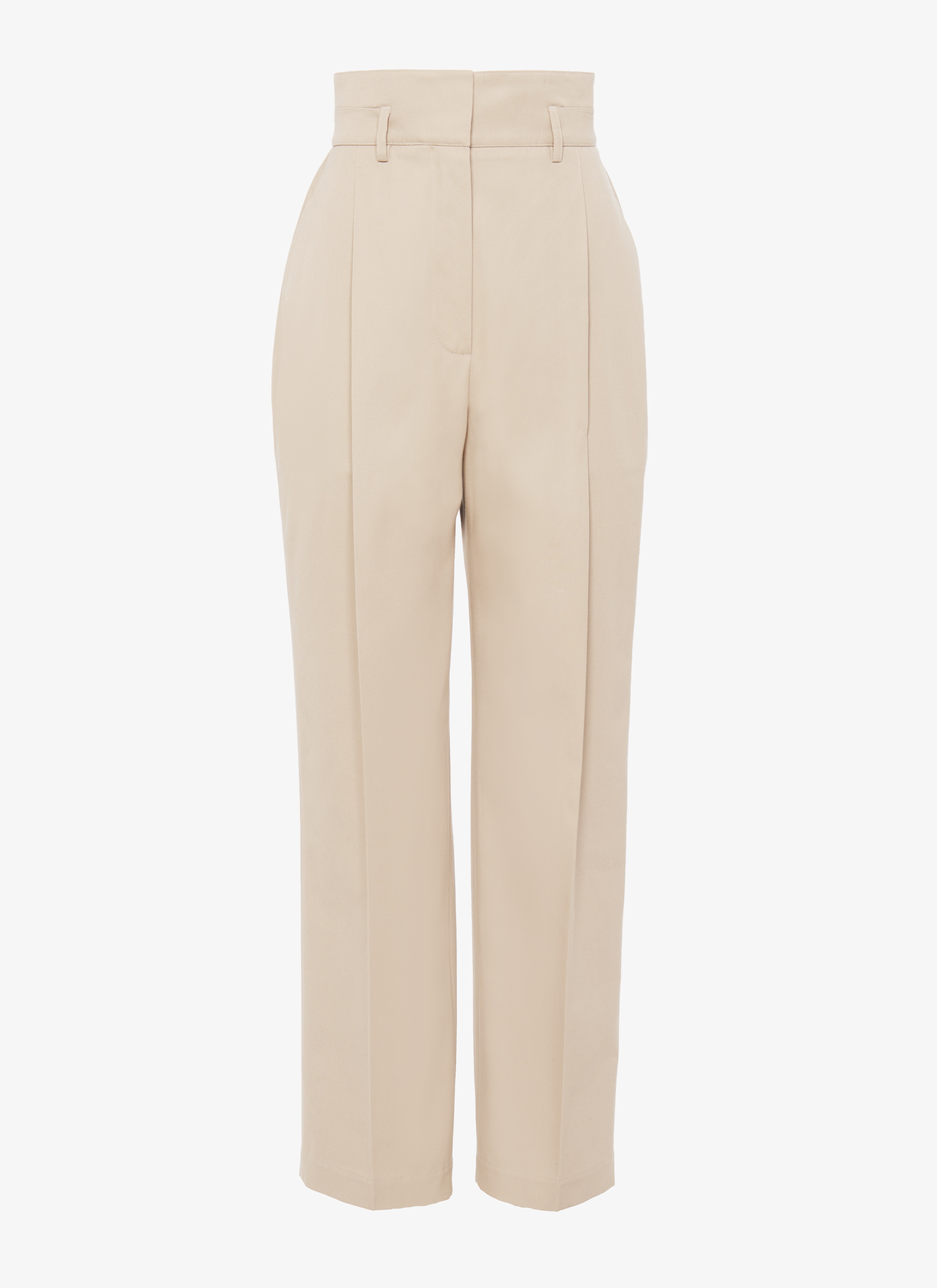 High-Waist cotton gabardine trousers maison-alaia.com
