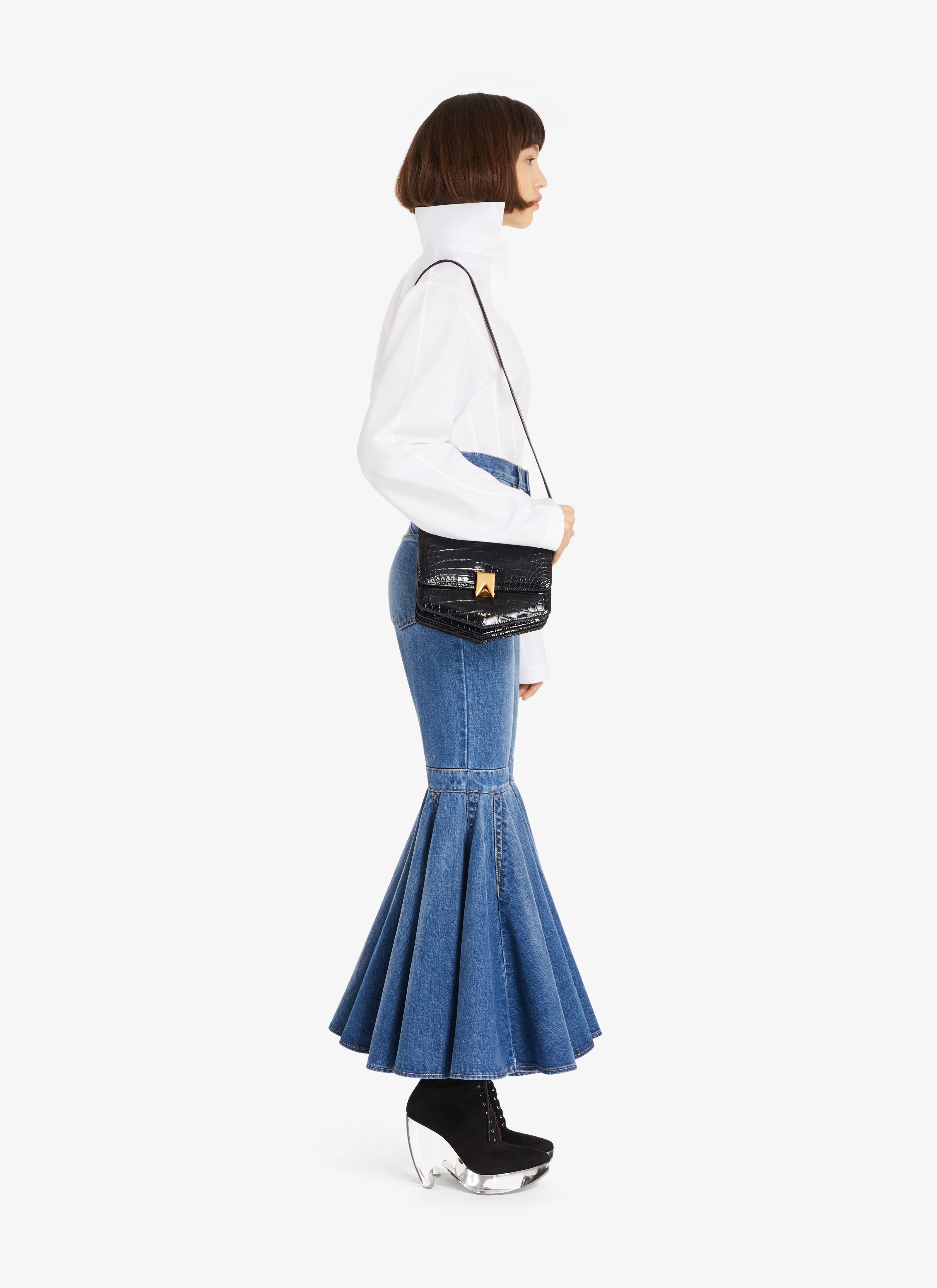 ALAÏA BLUE JEANS CRINOLINE JEANS