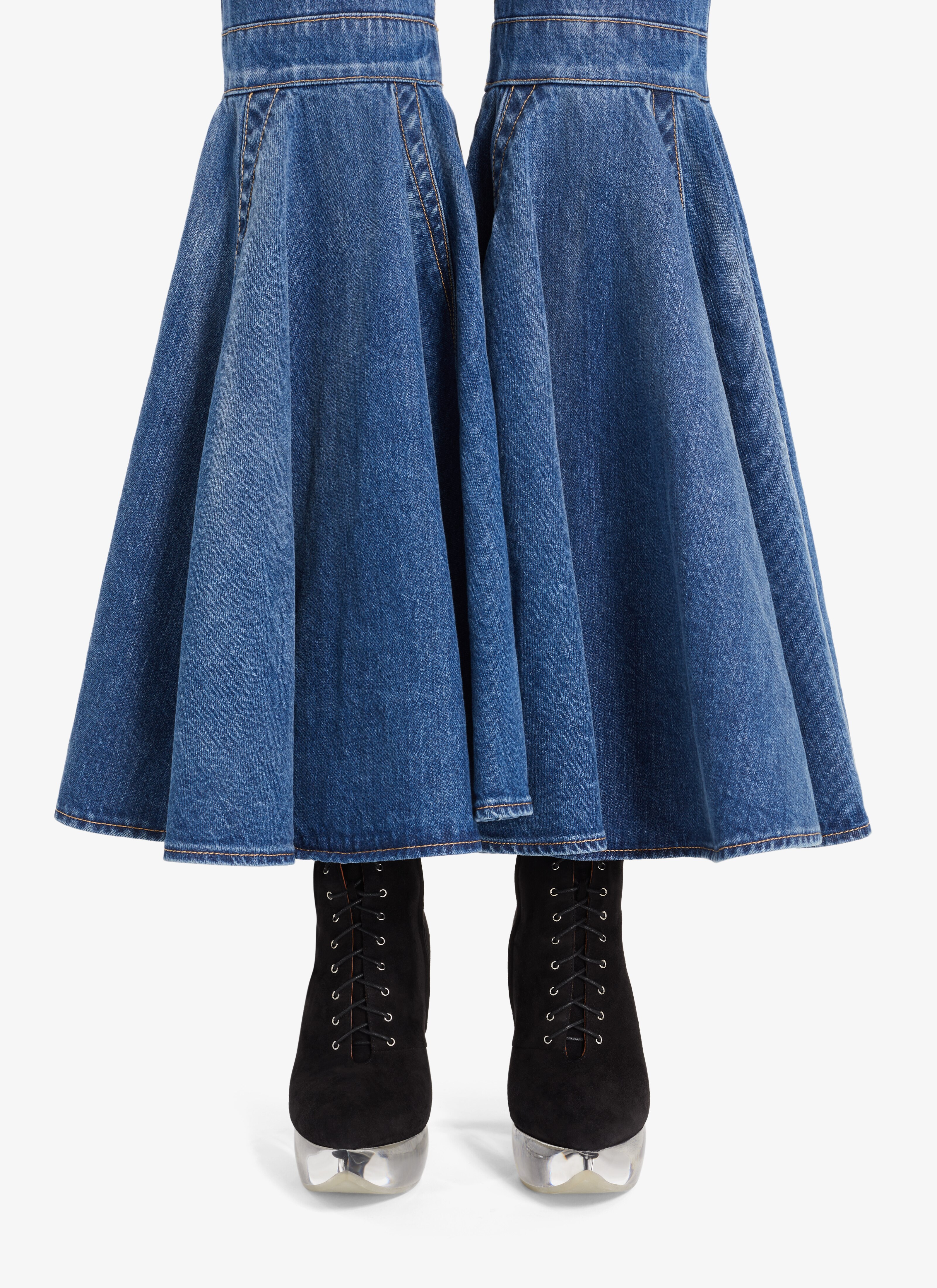 ALAÏA BLUE JEANS CRINOLINE JEANS