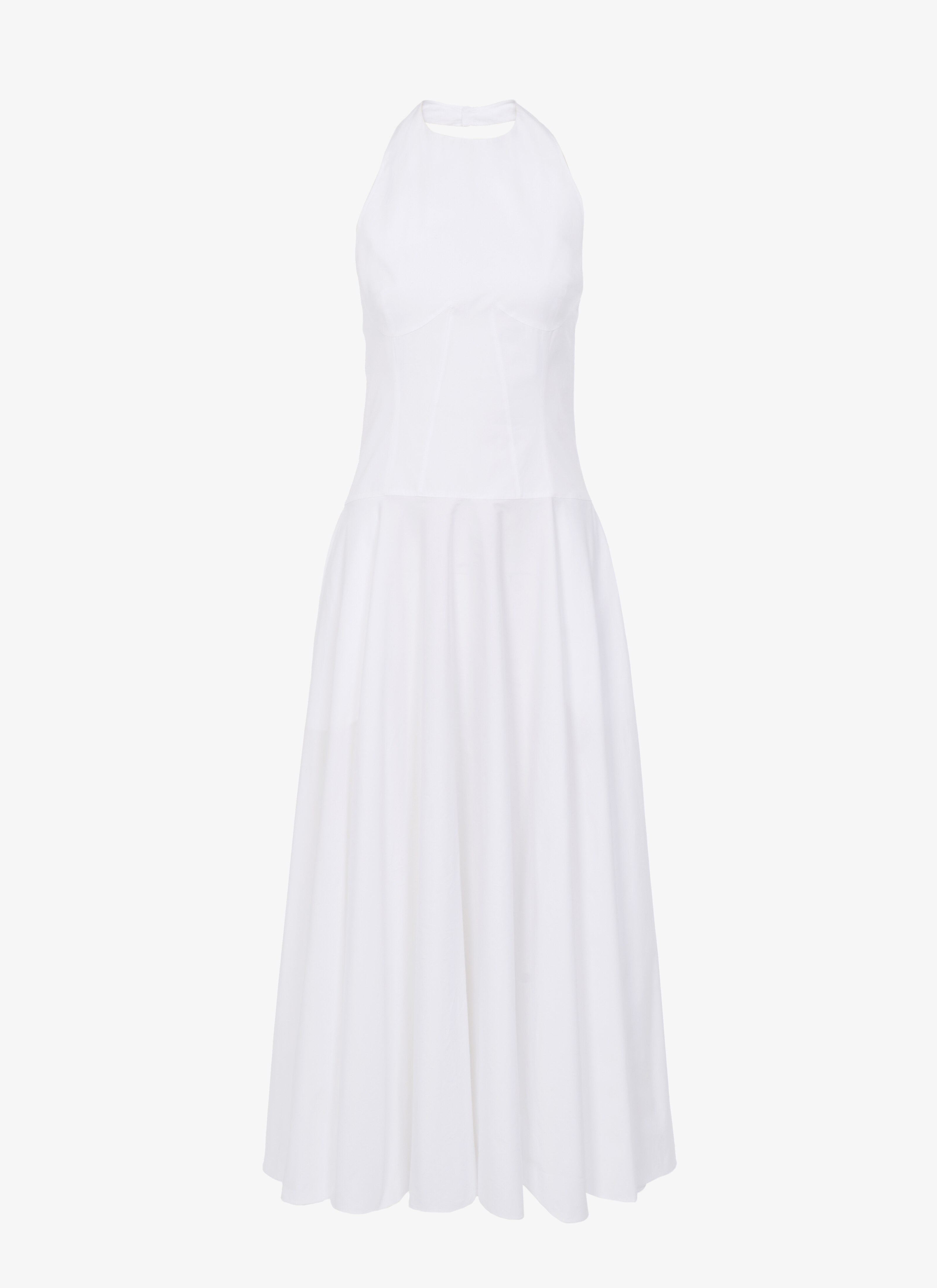 Long Sun-Dress in japanese poplin - maison-alaia.com