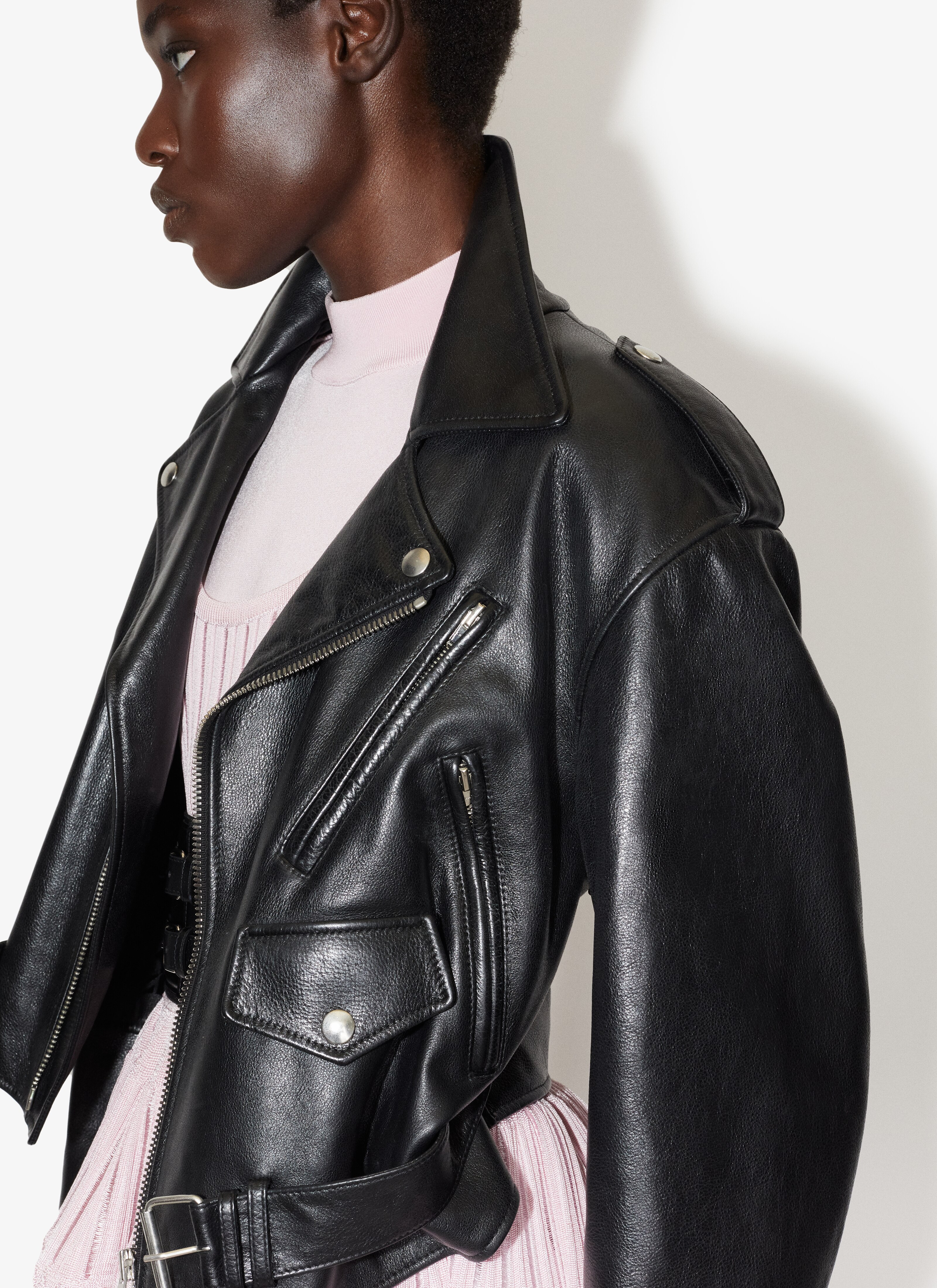 ALAÏA BLACK BIKER JACKET ALAÏA