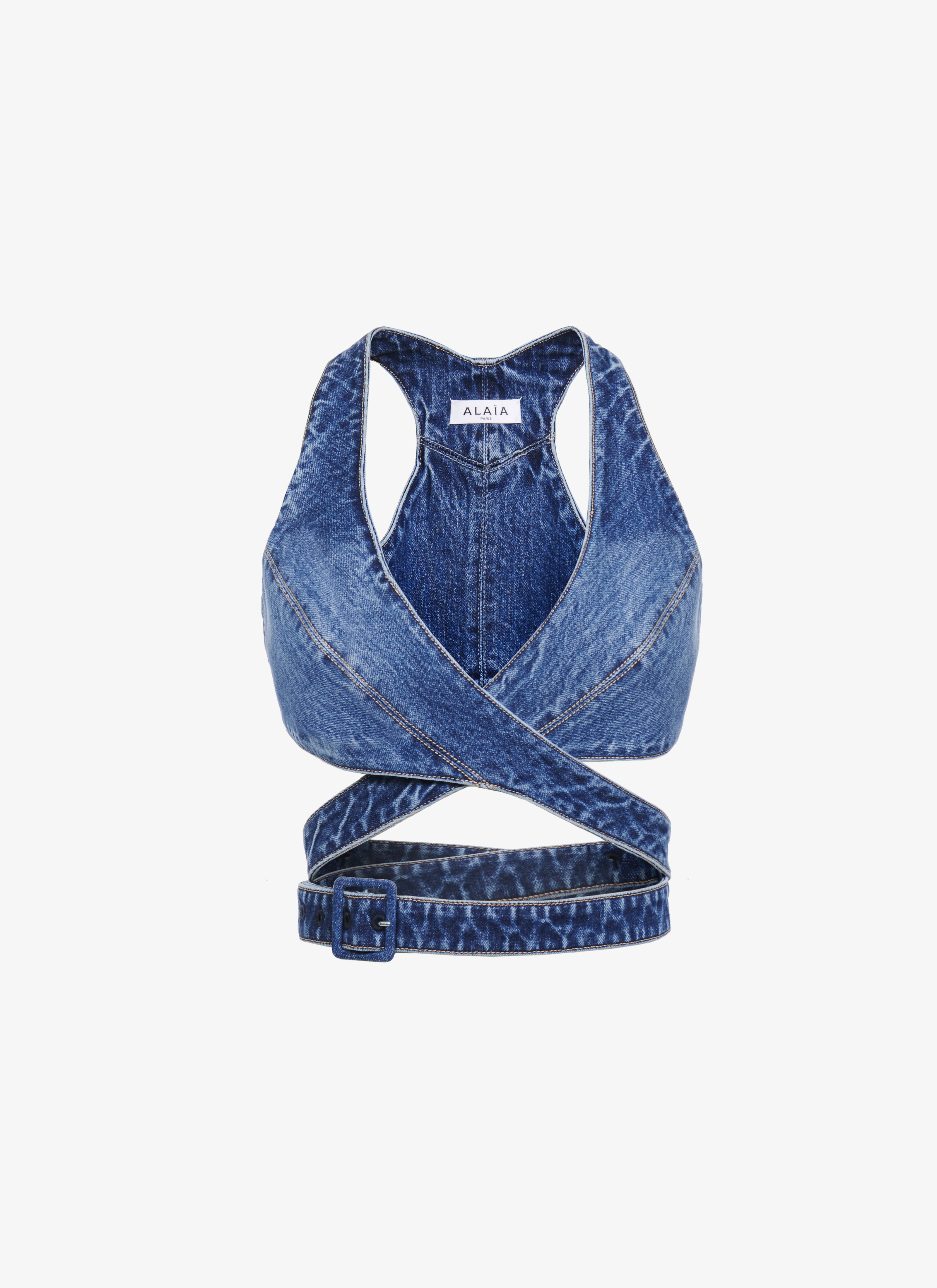 ALAÏA Women's Alaïa Denim Bra