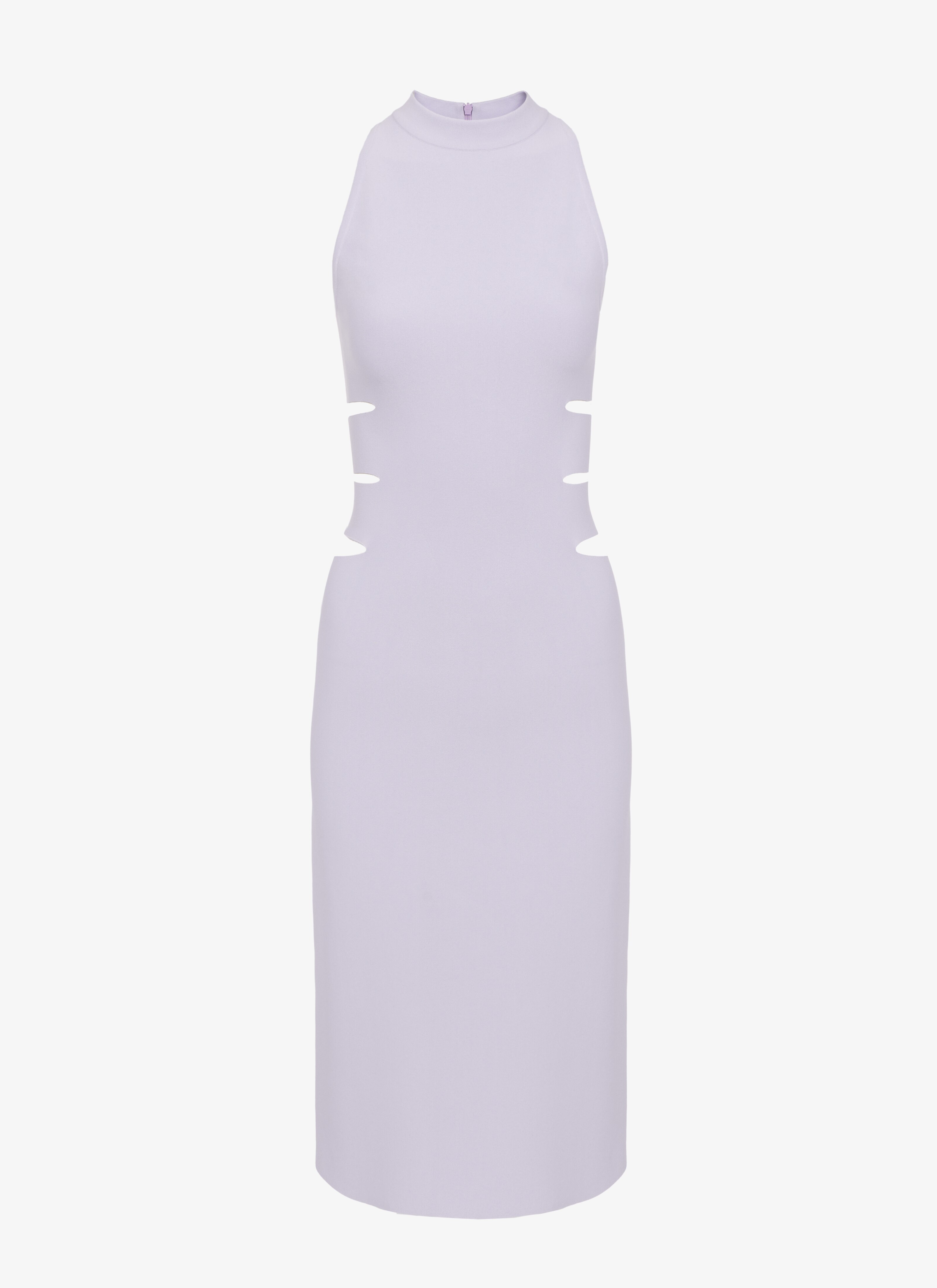 ALAÏA PARME SLEEVELESS KNIT TUBE DRESS