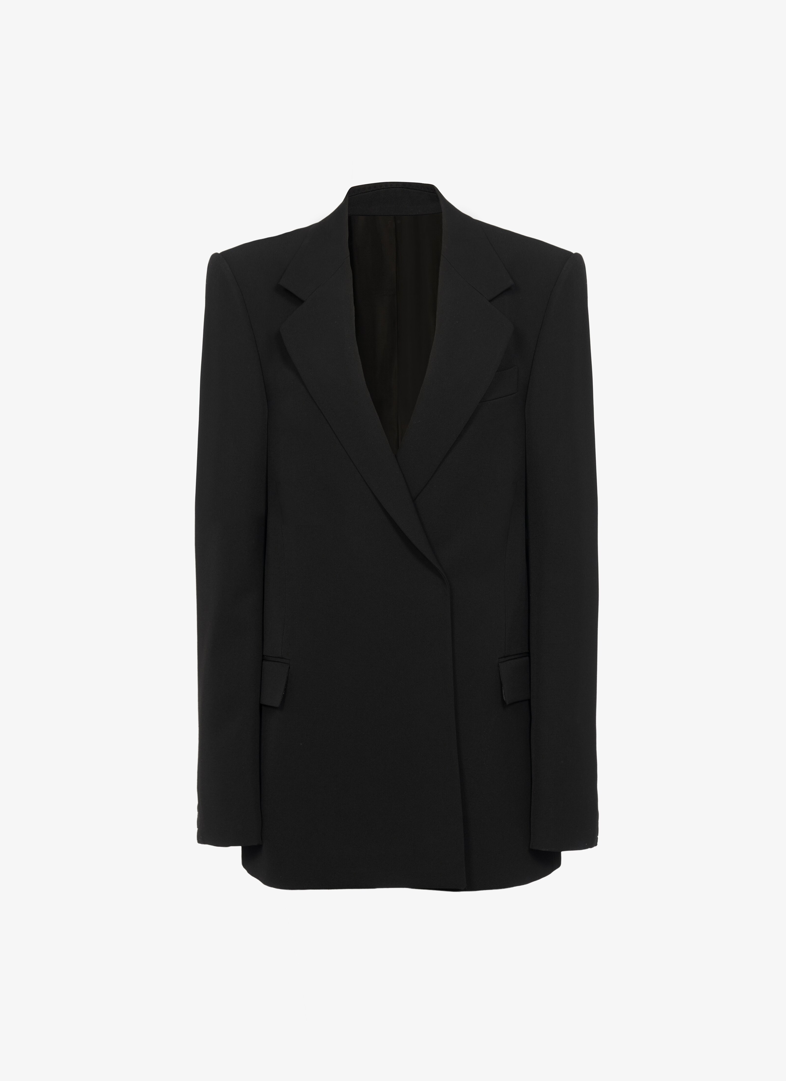 Double-Breasted wool gabardine blazer maison-alaia.com