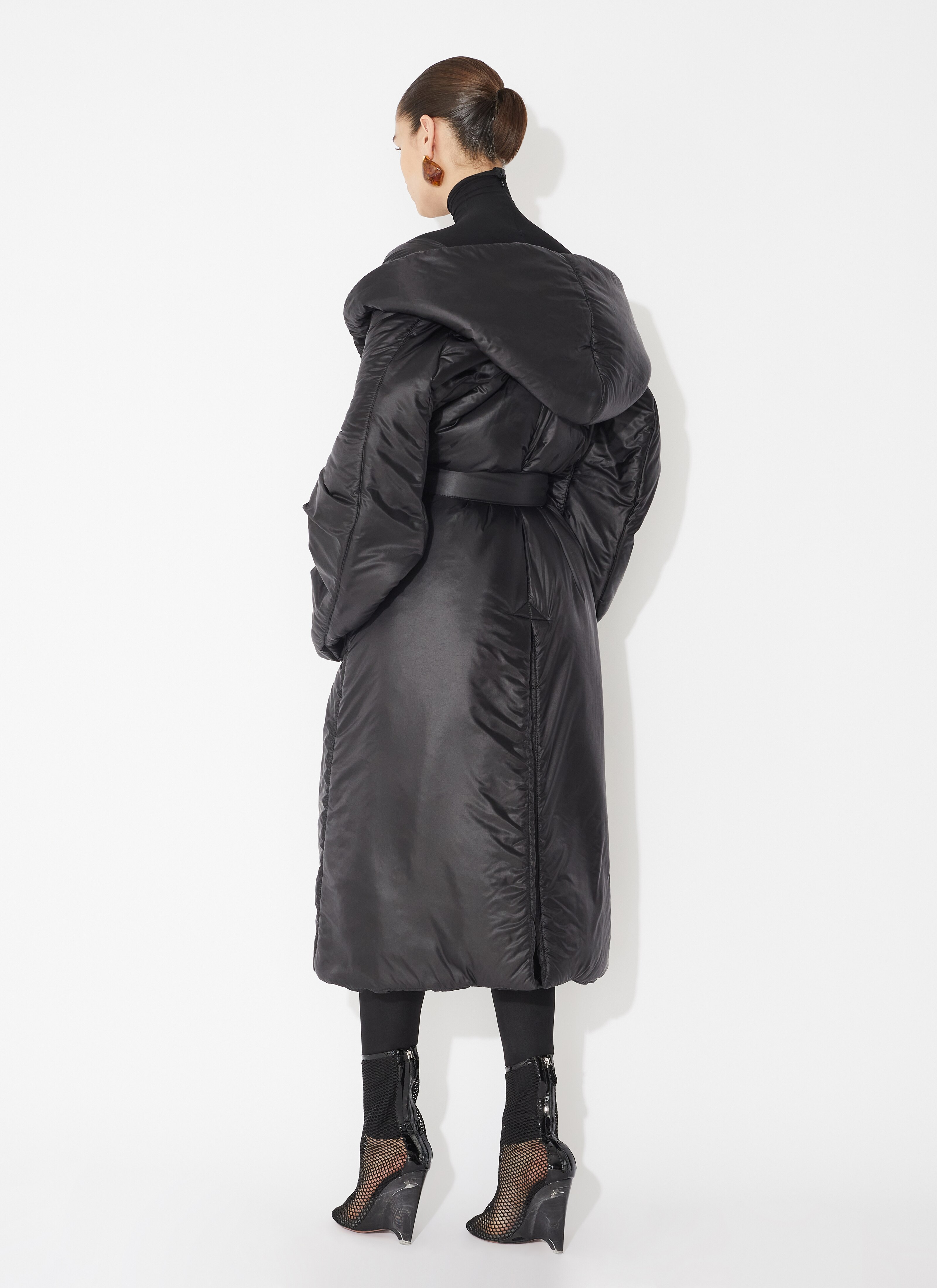 ALAÏA BLACK TRAVEL COAT 