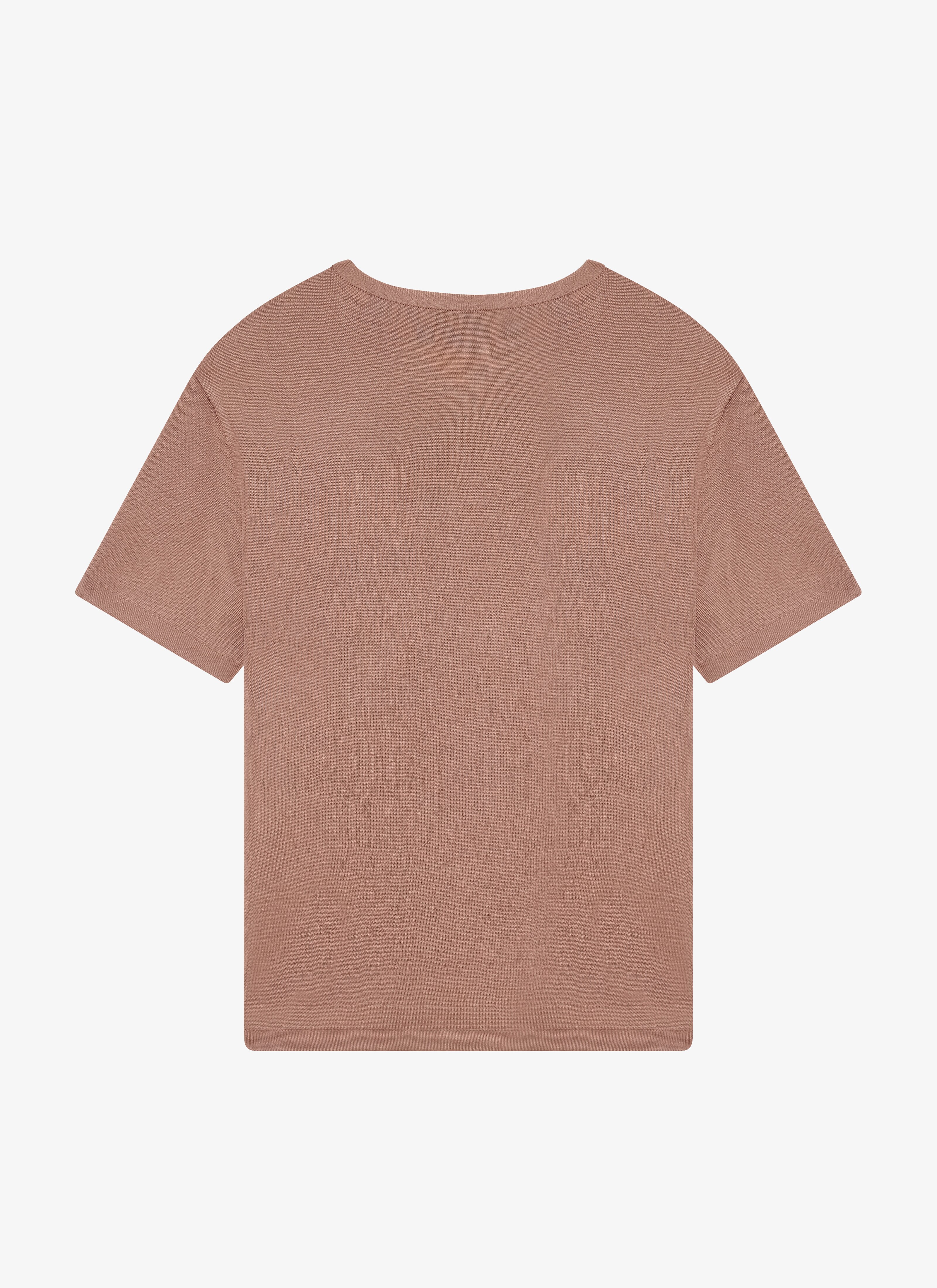 ALAÏA DARK CAMEL HIGH SHINE T-SHIRT