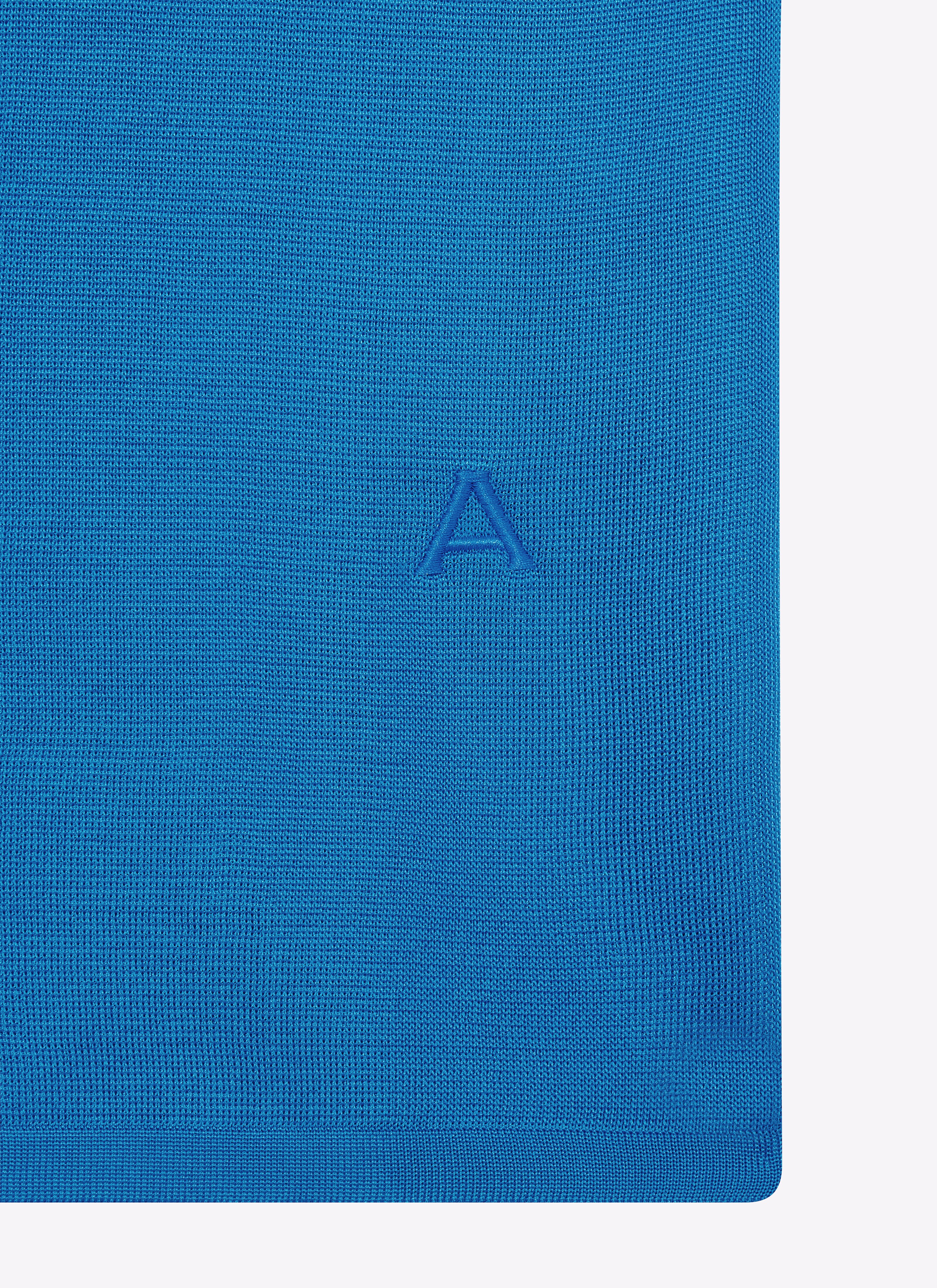 ALAÏA BLUE HIGH SHINE TANK TOP
