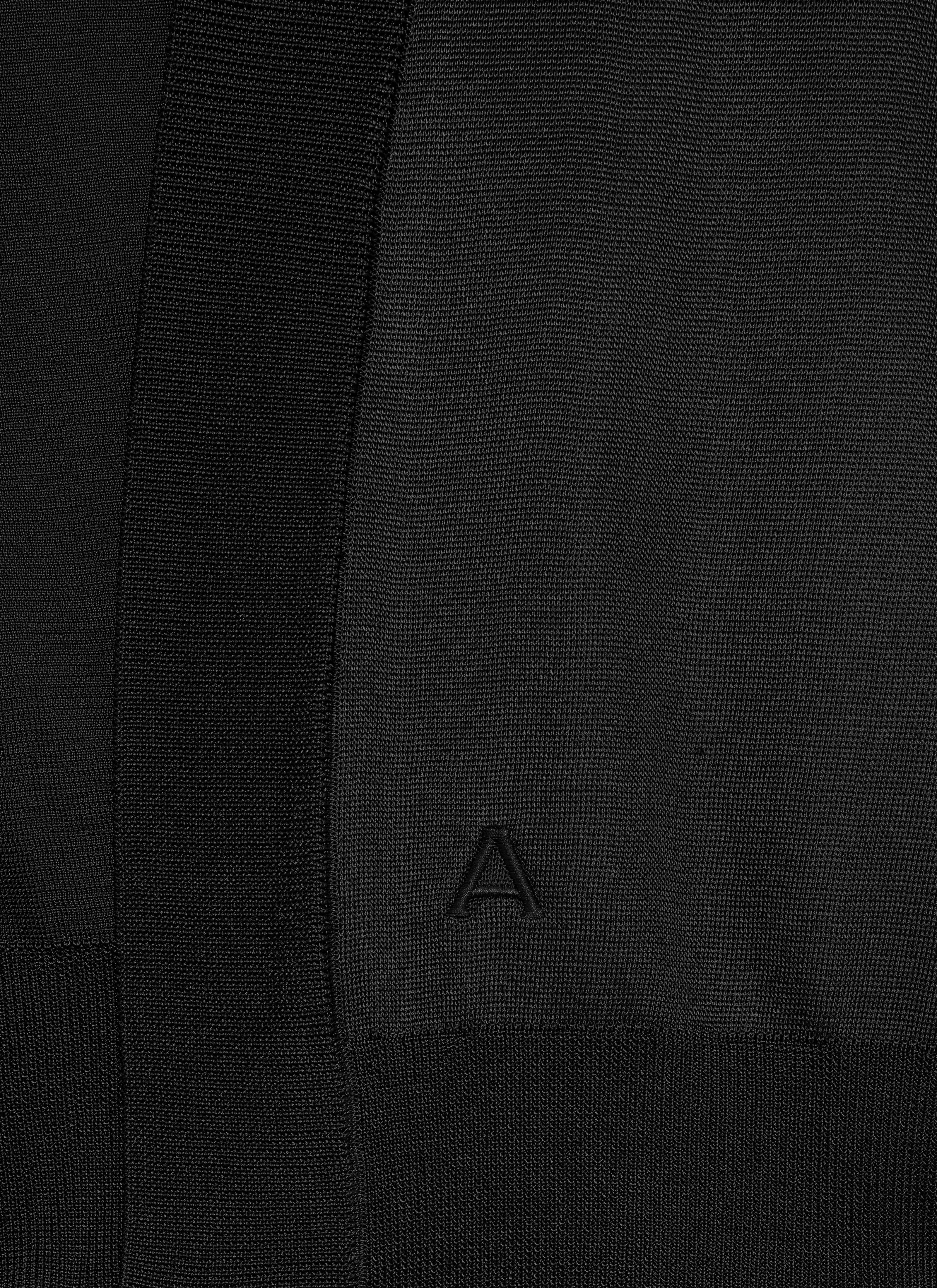 ALAÏA BLACK HIGH SHINE CARDIGAN