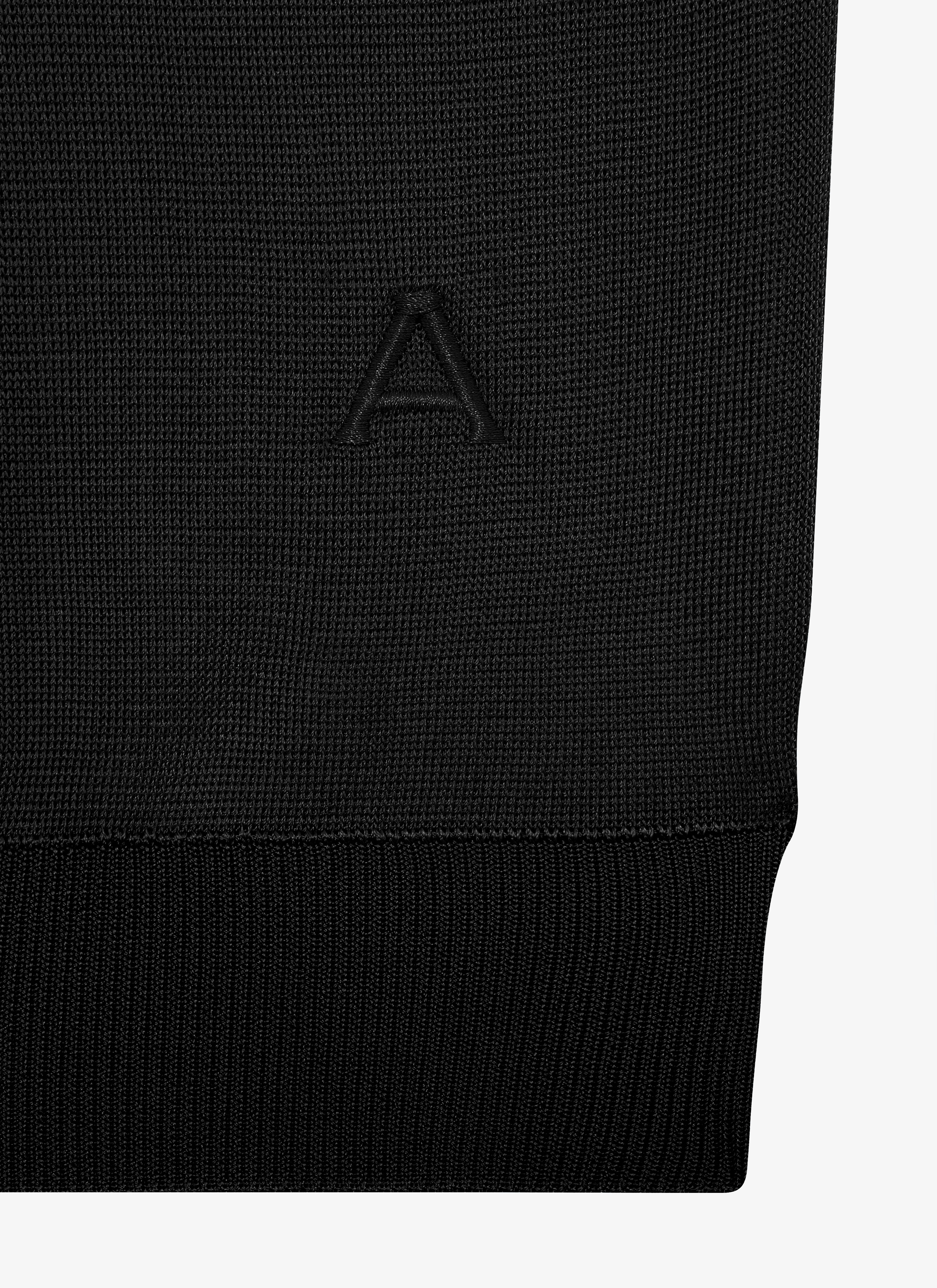 ALAÏA BLACK HIGH SHINE SWEATER