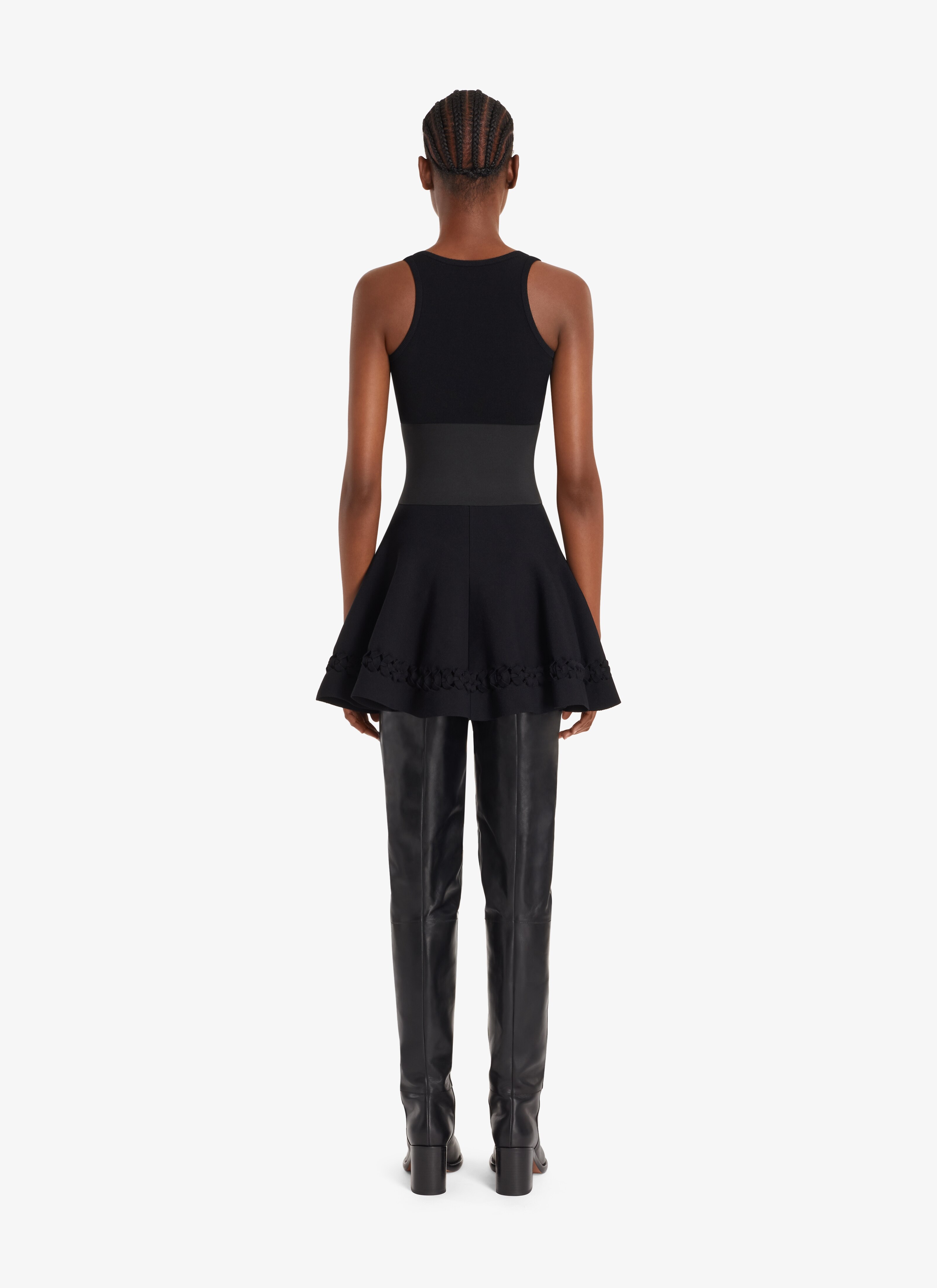 ALAÏA BLACK HINGE SKIRT
