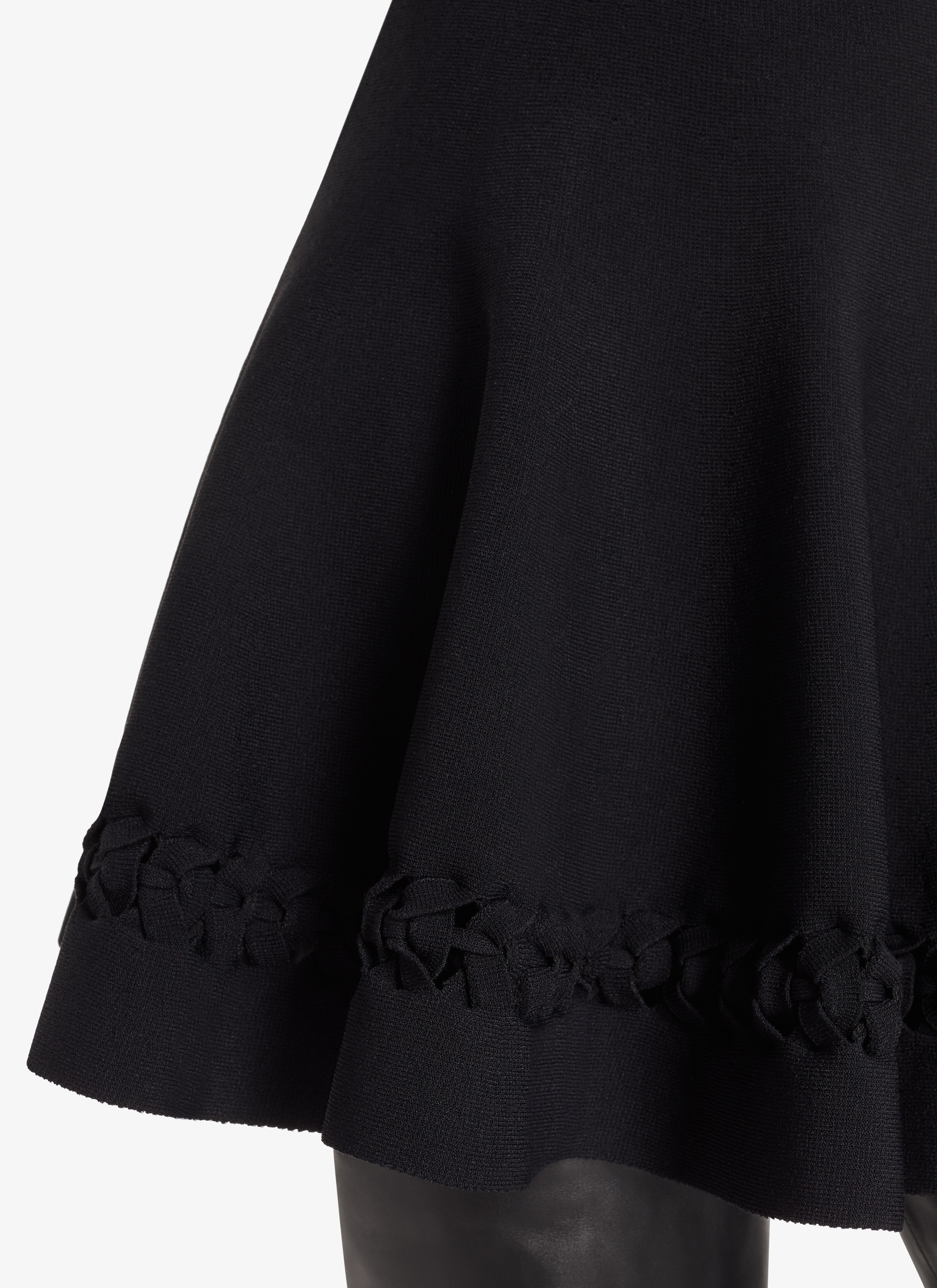 ALAÏA BLACK HINGE SKIRT
