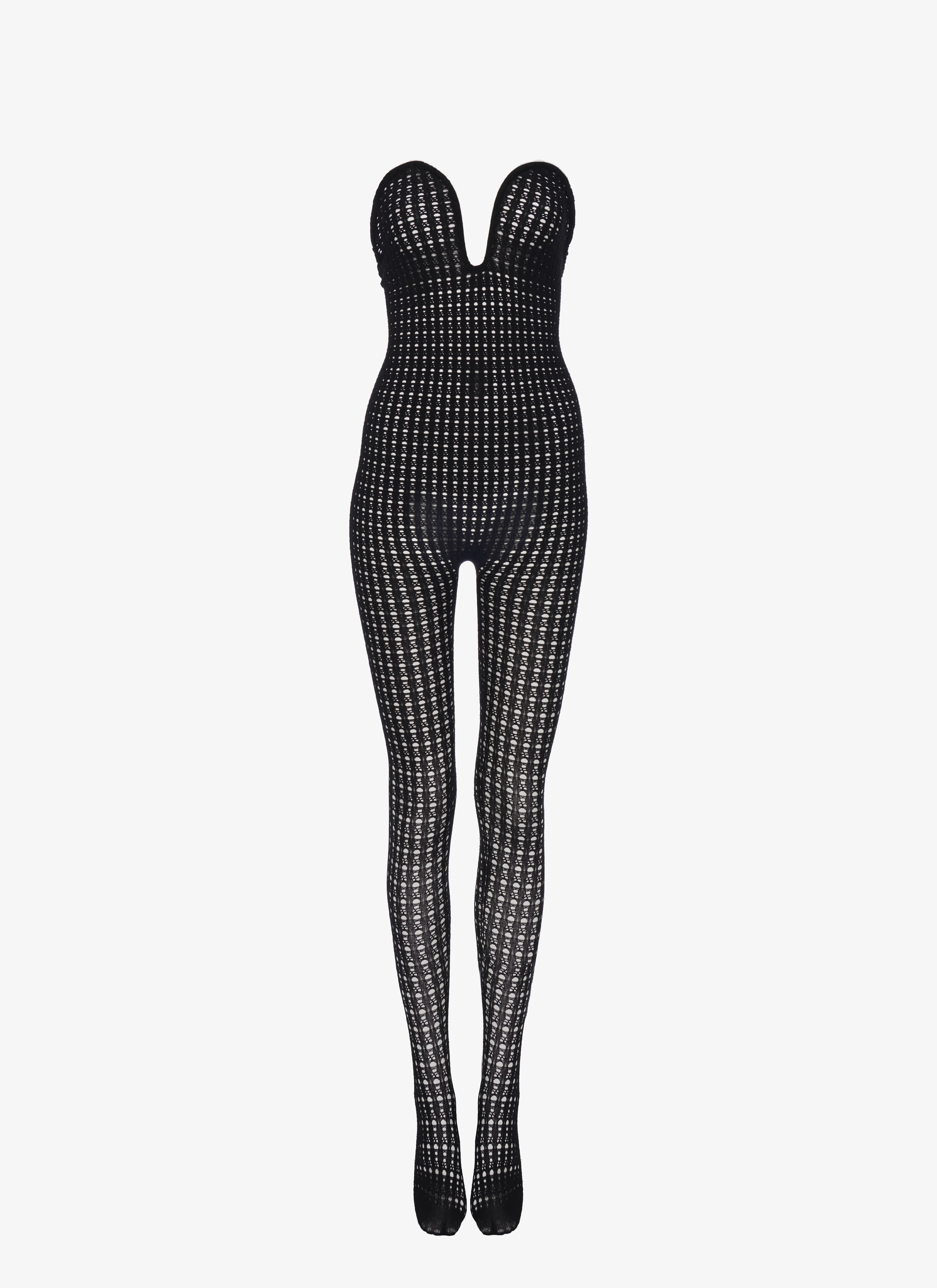 ALAÏA BLACK VIENNE LACE JUMPSUIT