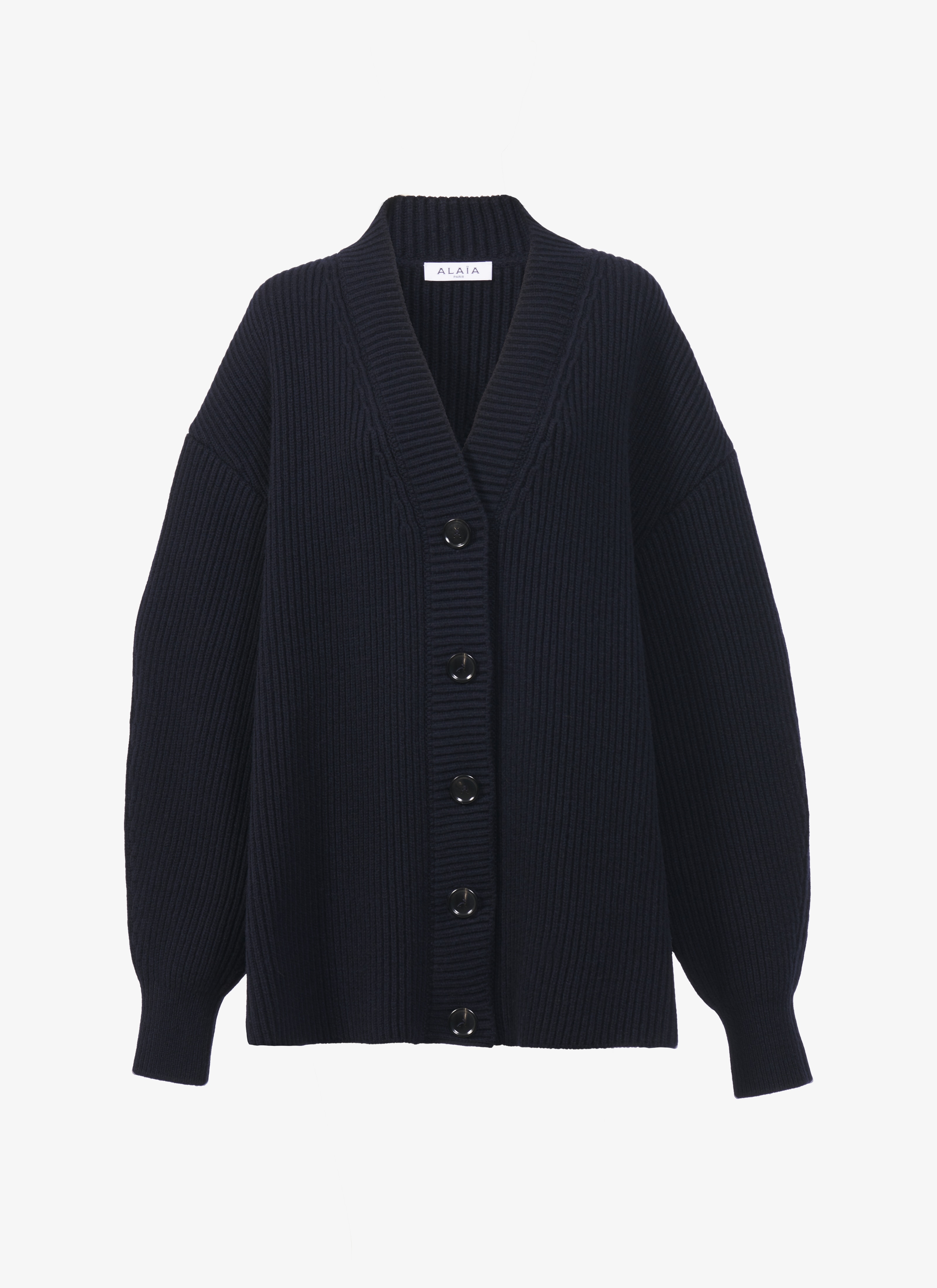 English Ribbed Cardigan maison-alaia.com