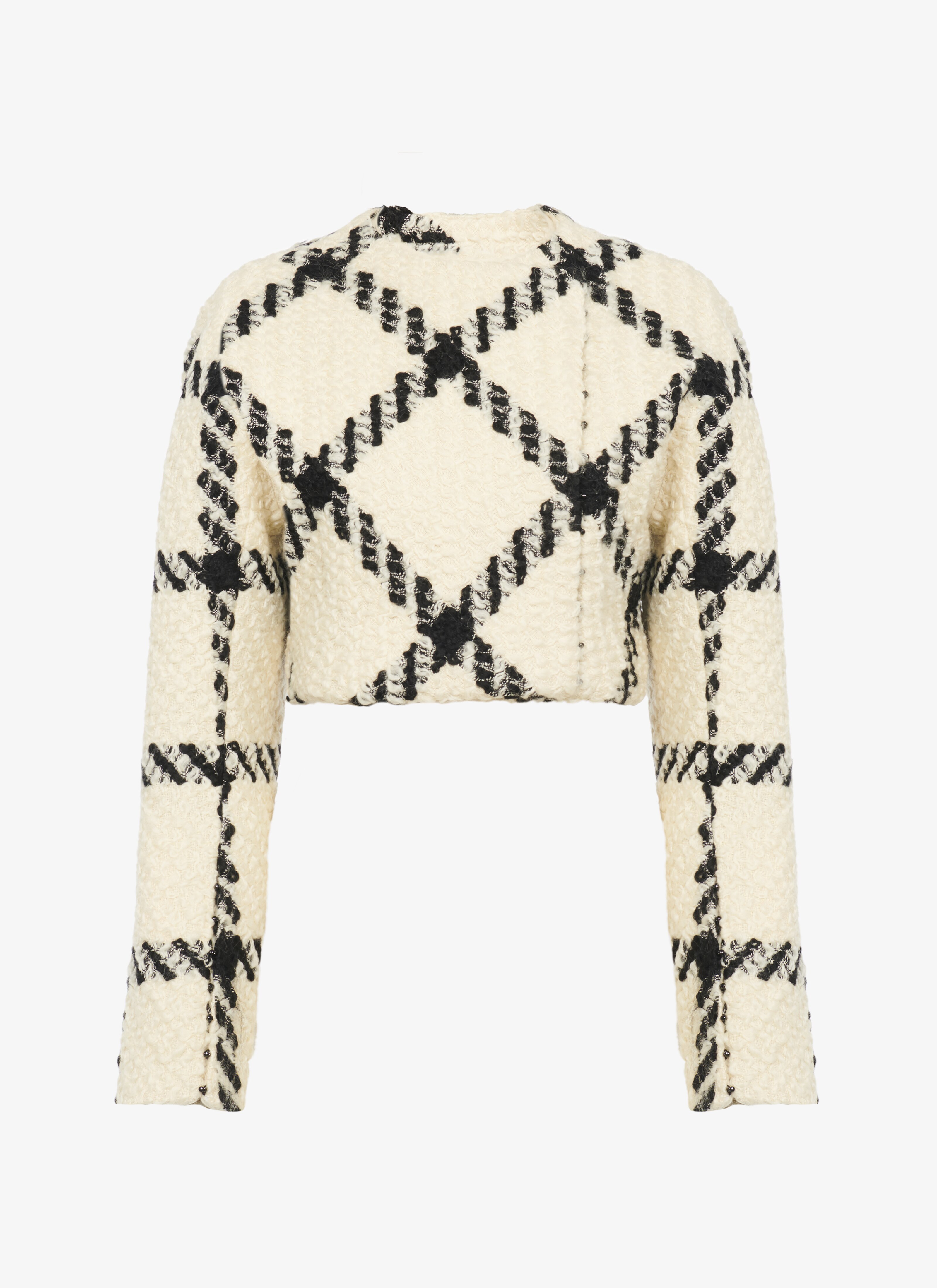 ALAÏA WHITE/BLACK "PETITE VESTE" TAILORED JACKET