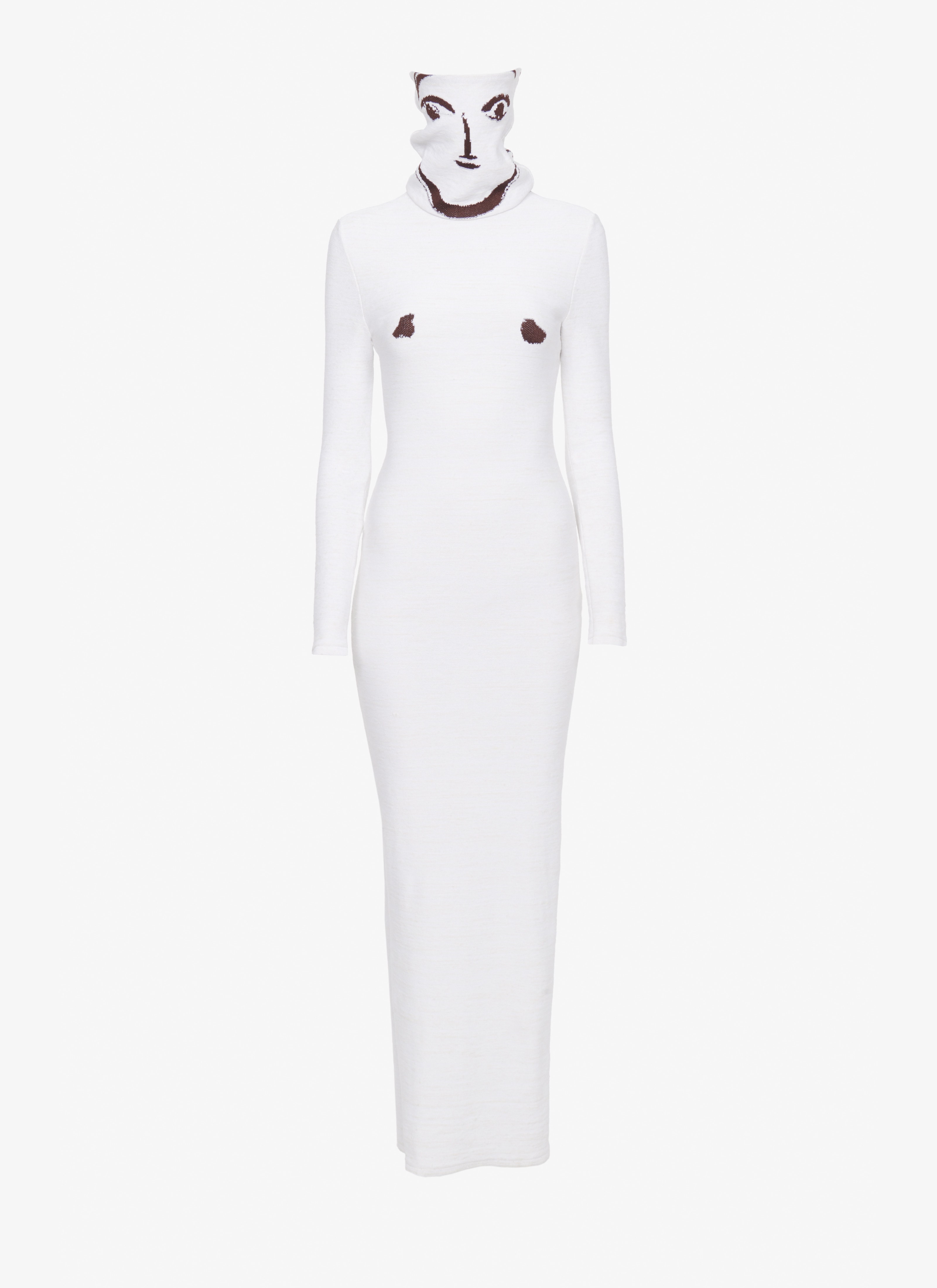 ALAÏA  PICASSO DRESS "TANAGRA BLANCHE"
