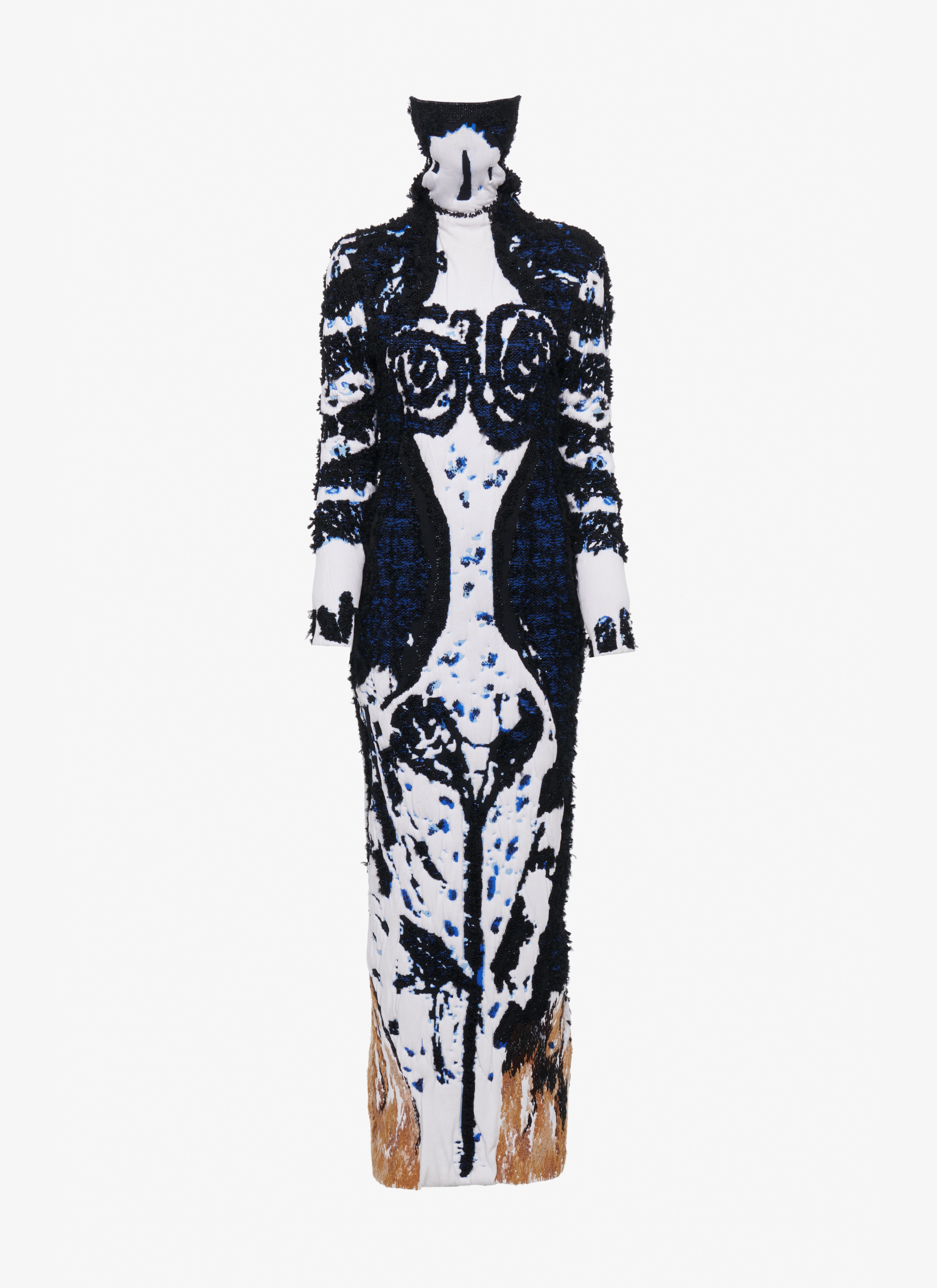 ALAÏA  PICASSO DRESS "TANAGRA NOIRE ET BLEUE"