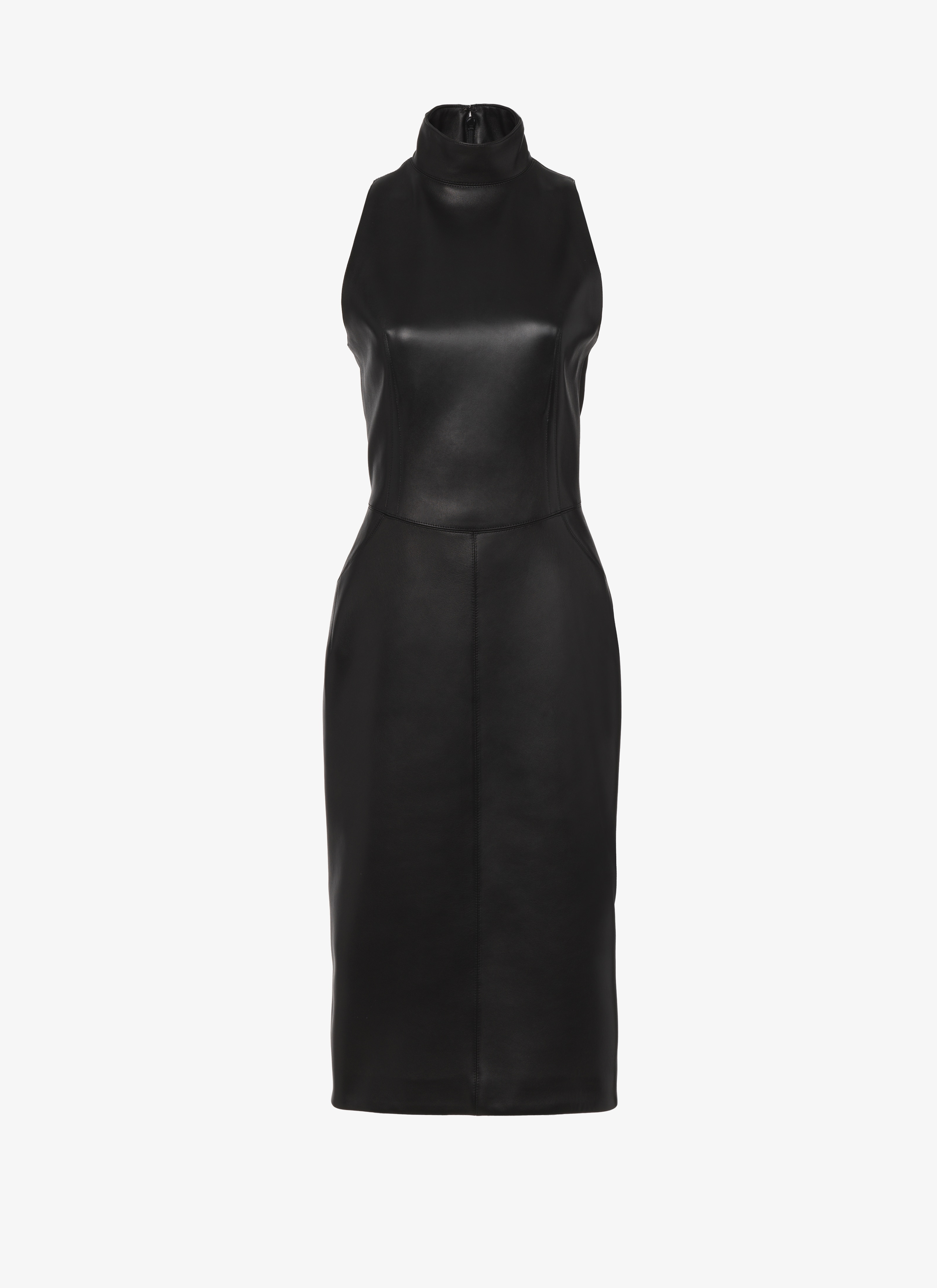 Leather tube midi-dress - maison-alaia.com