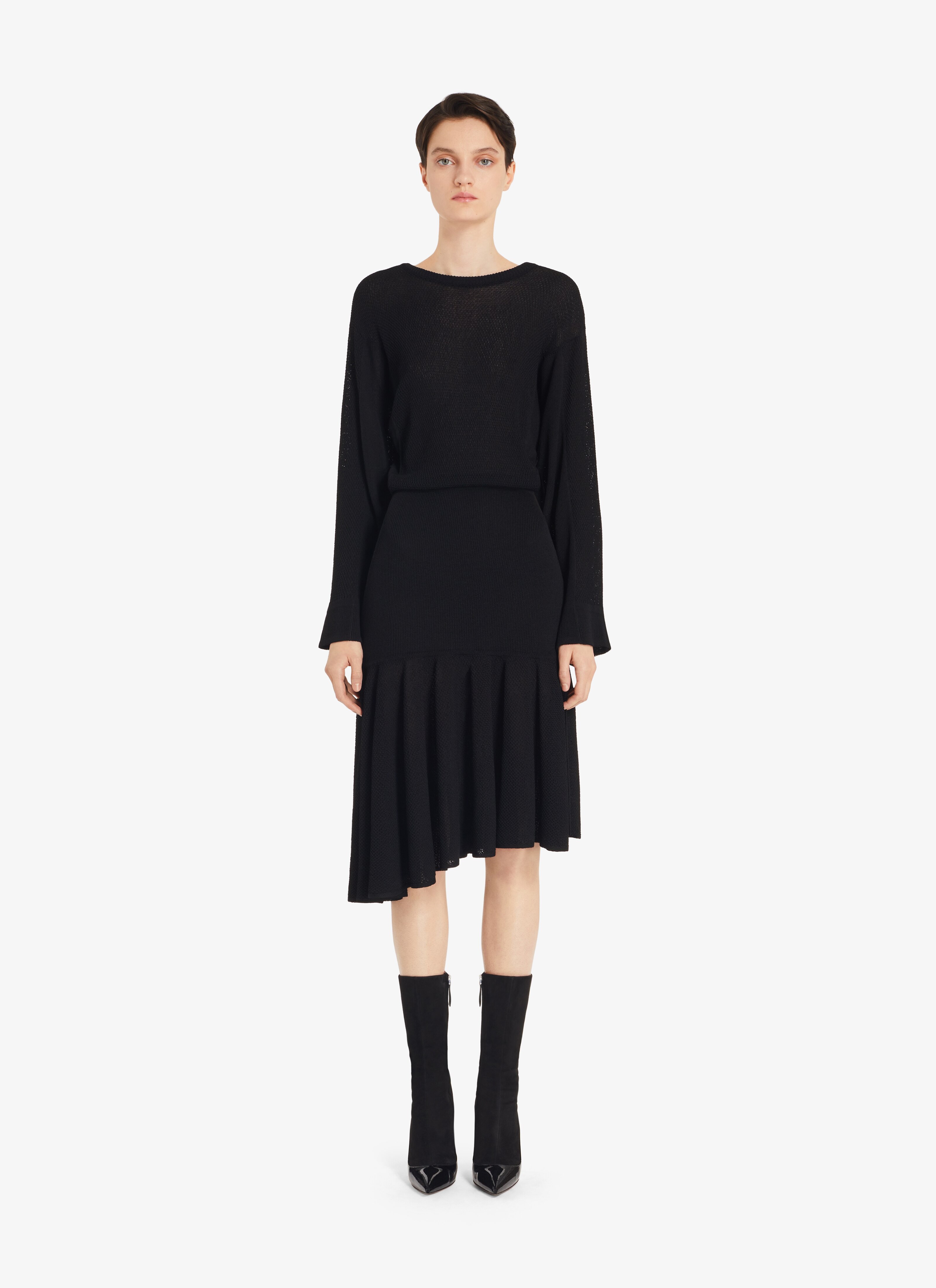 Fluid Black Dress - maison-alaia.com