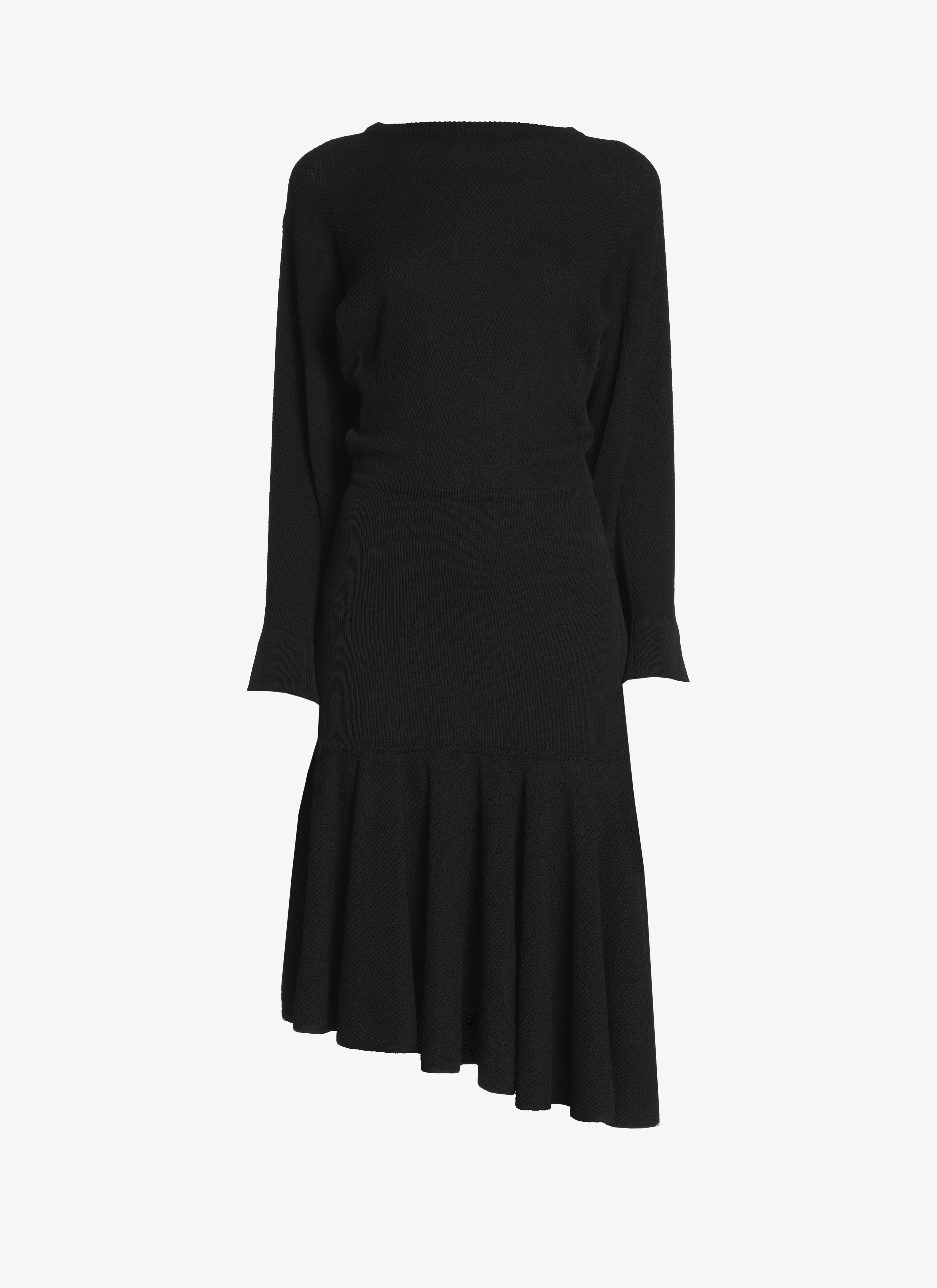 Fluid Black Dress - maison-alaia.com