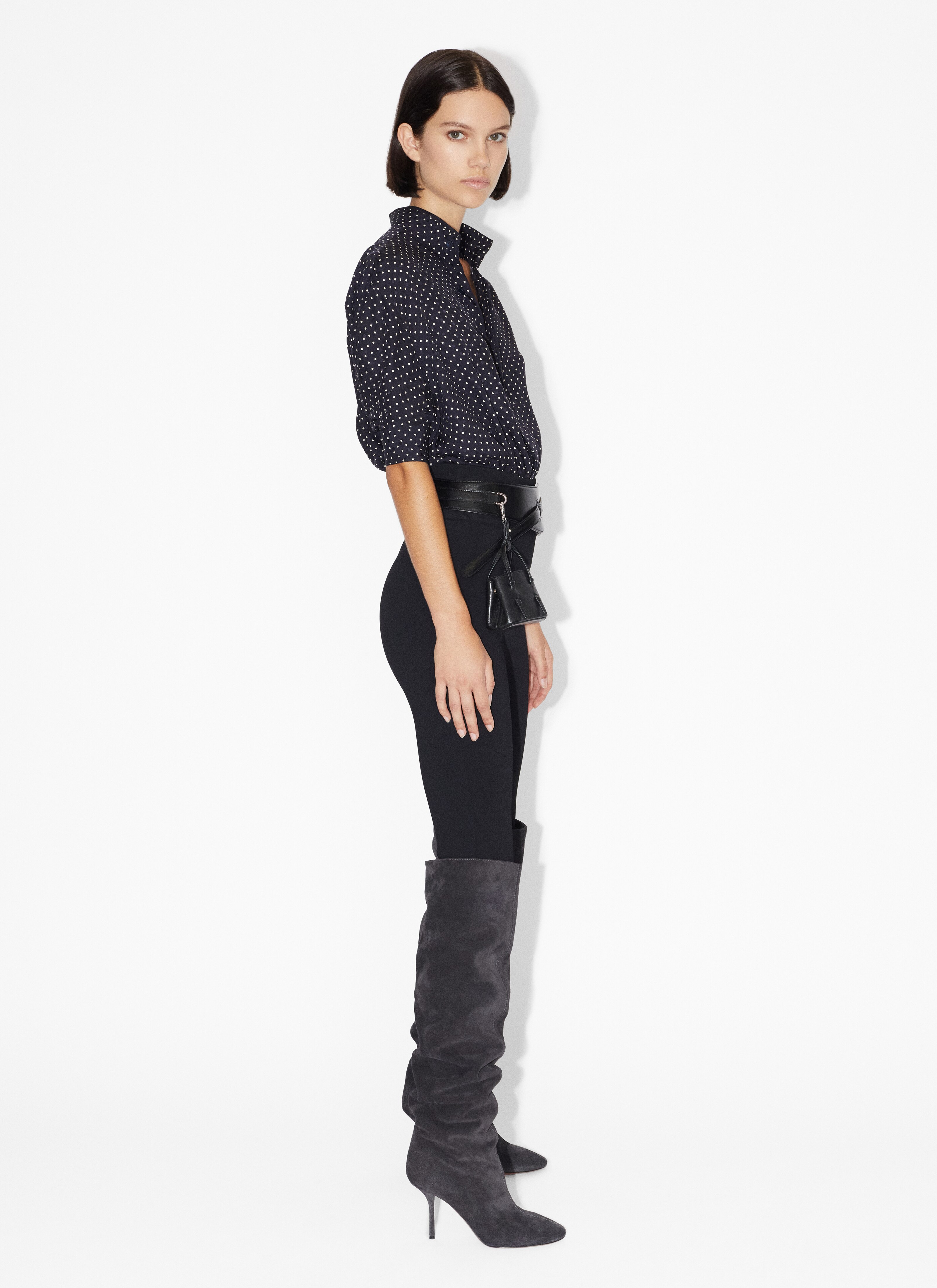 ALAÏA BLACK STRETCH LEGGING