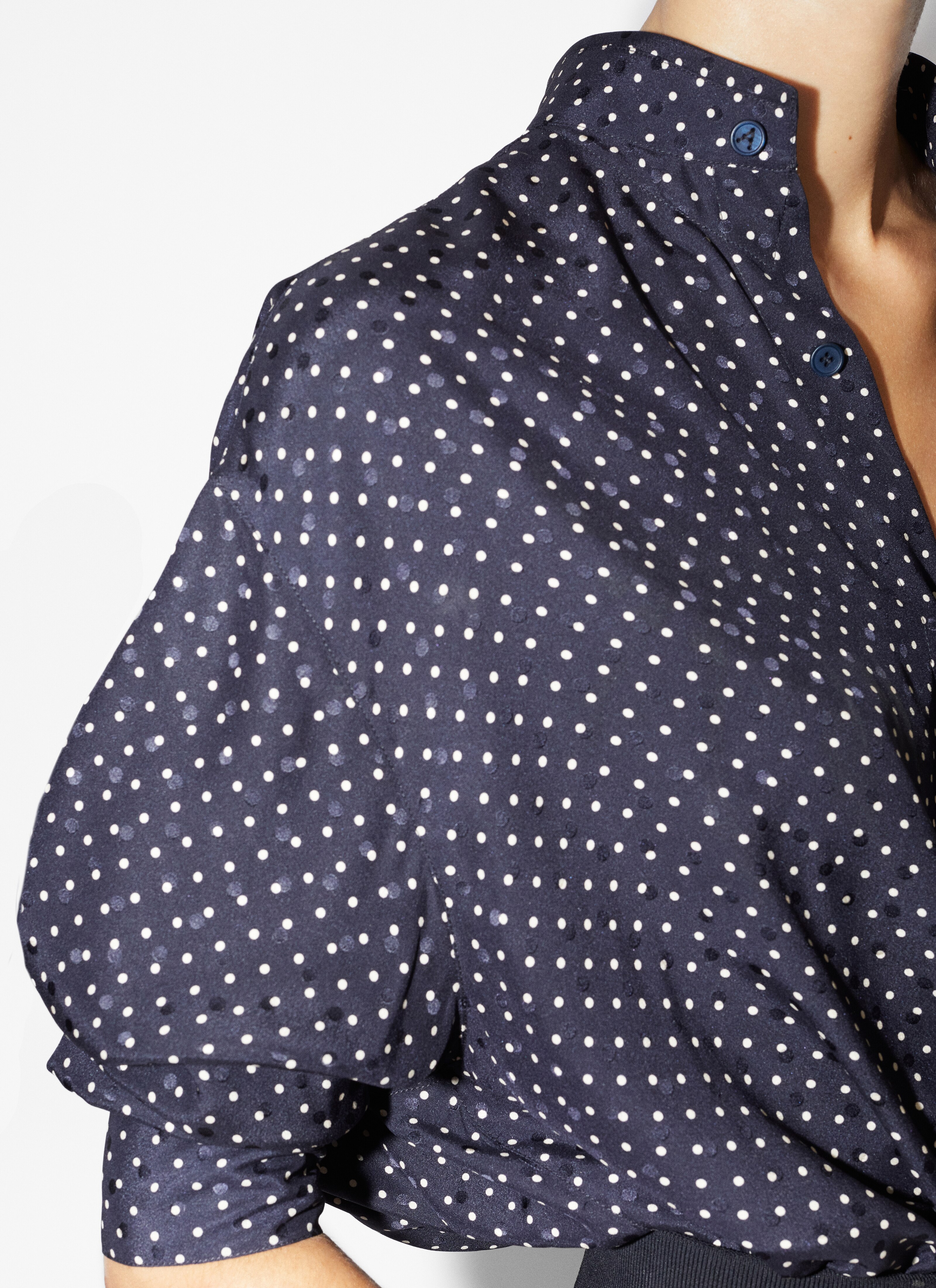 ALAÏA BEIGE POLKA DOTS SHIRT BODY