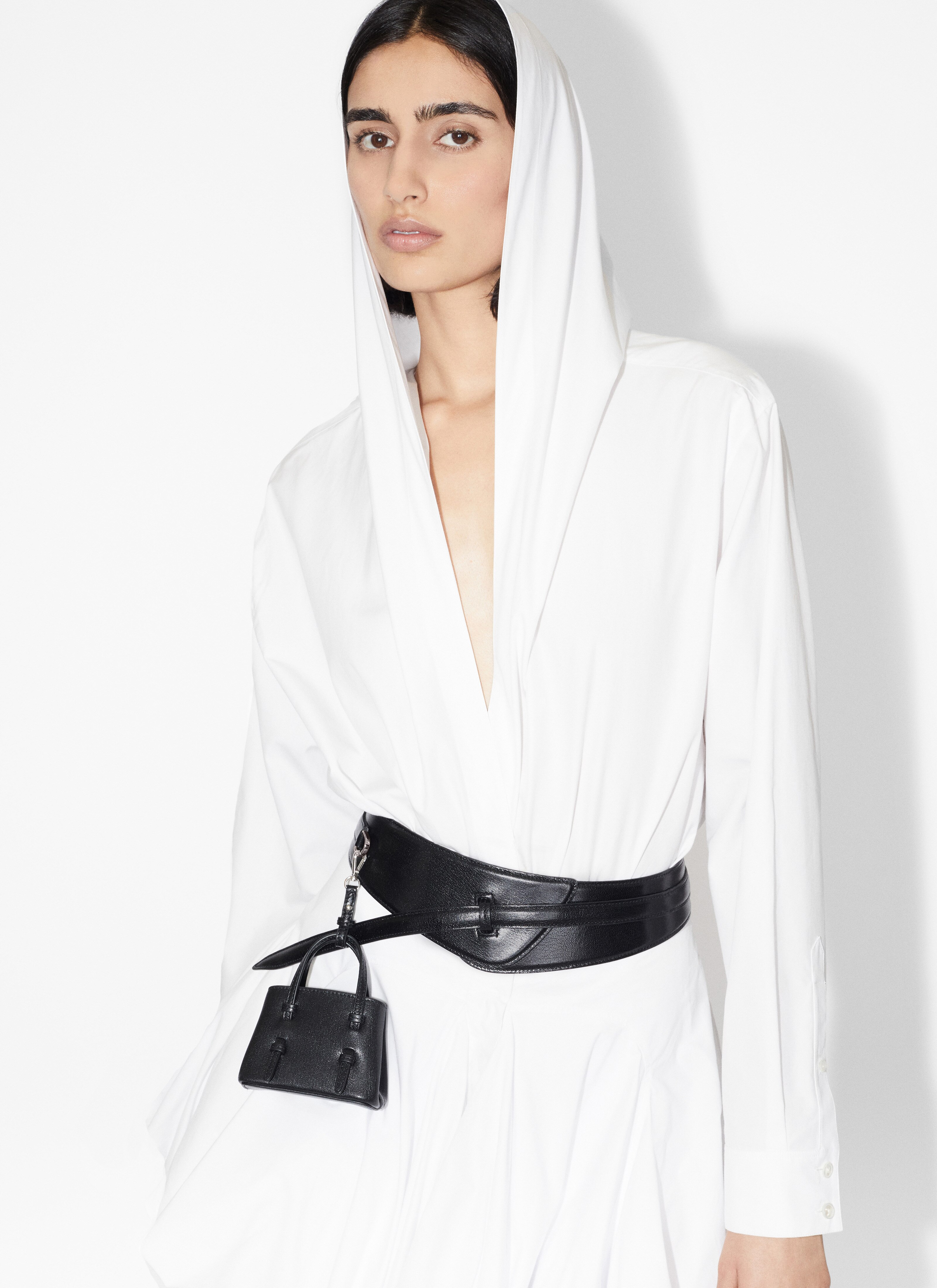 Hooded poplin body - maison-alaia.com