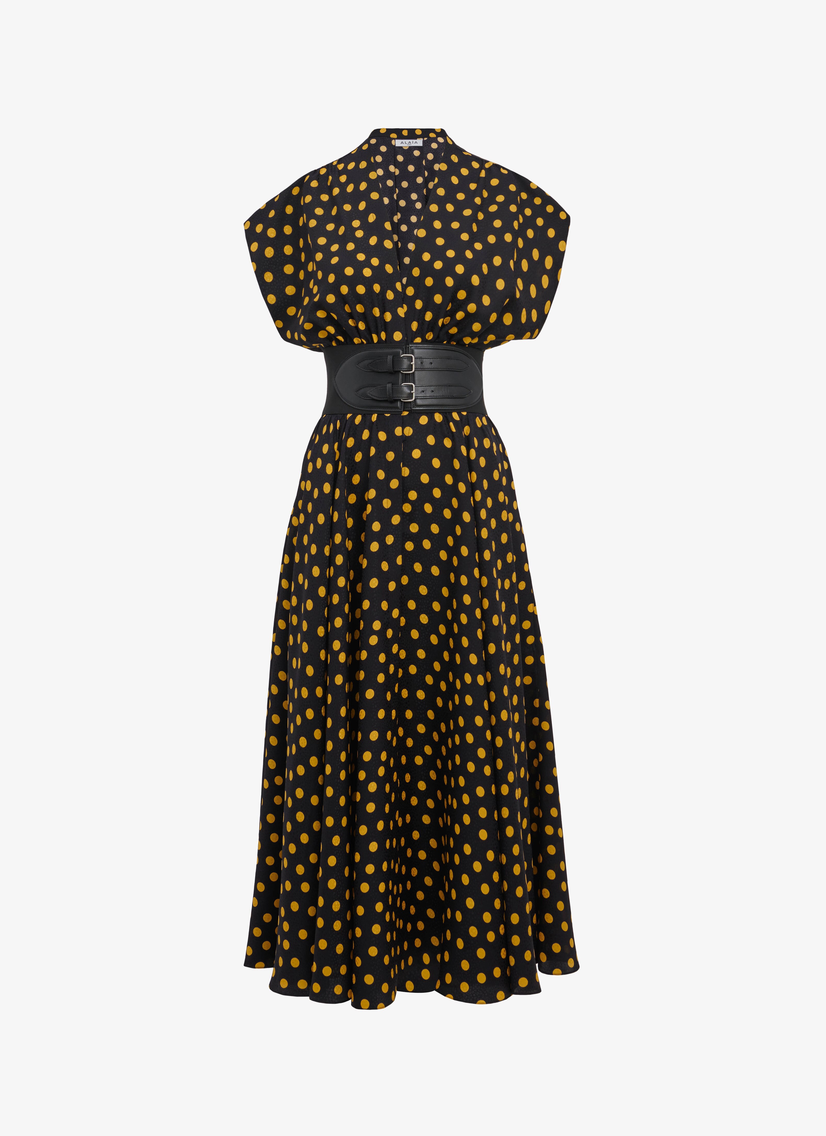 Confettis dots belted dress maison-alaia.com