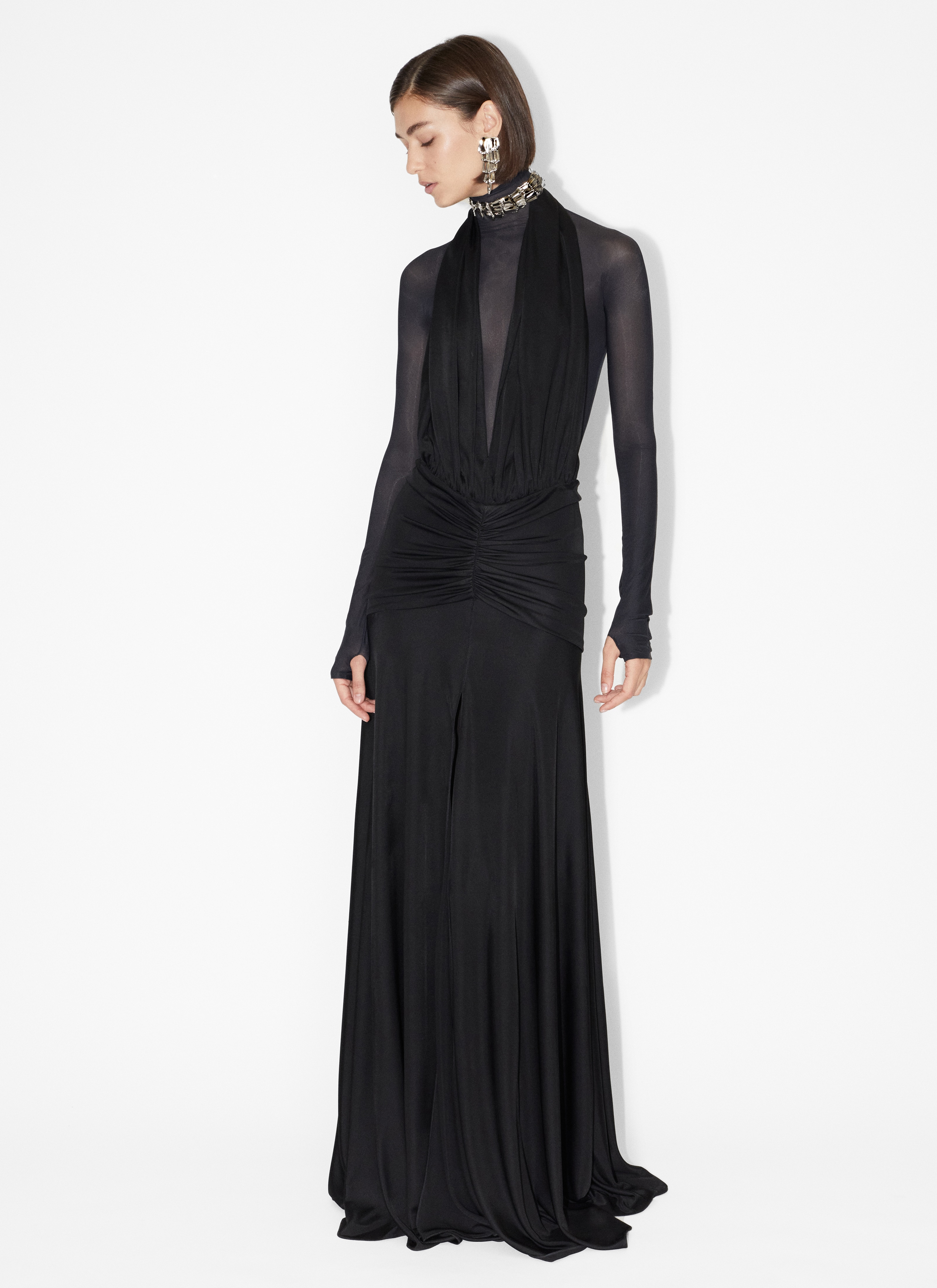 ALAÏA BLACK DEESSE GOWN