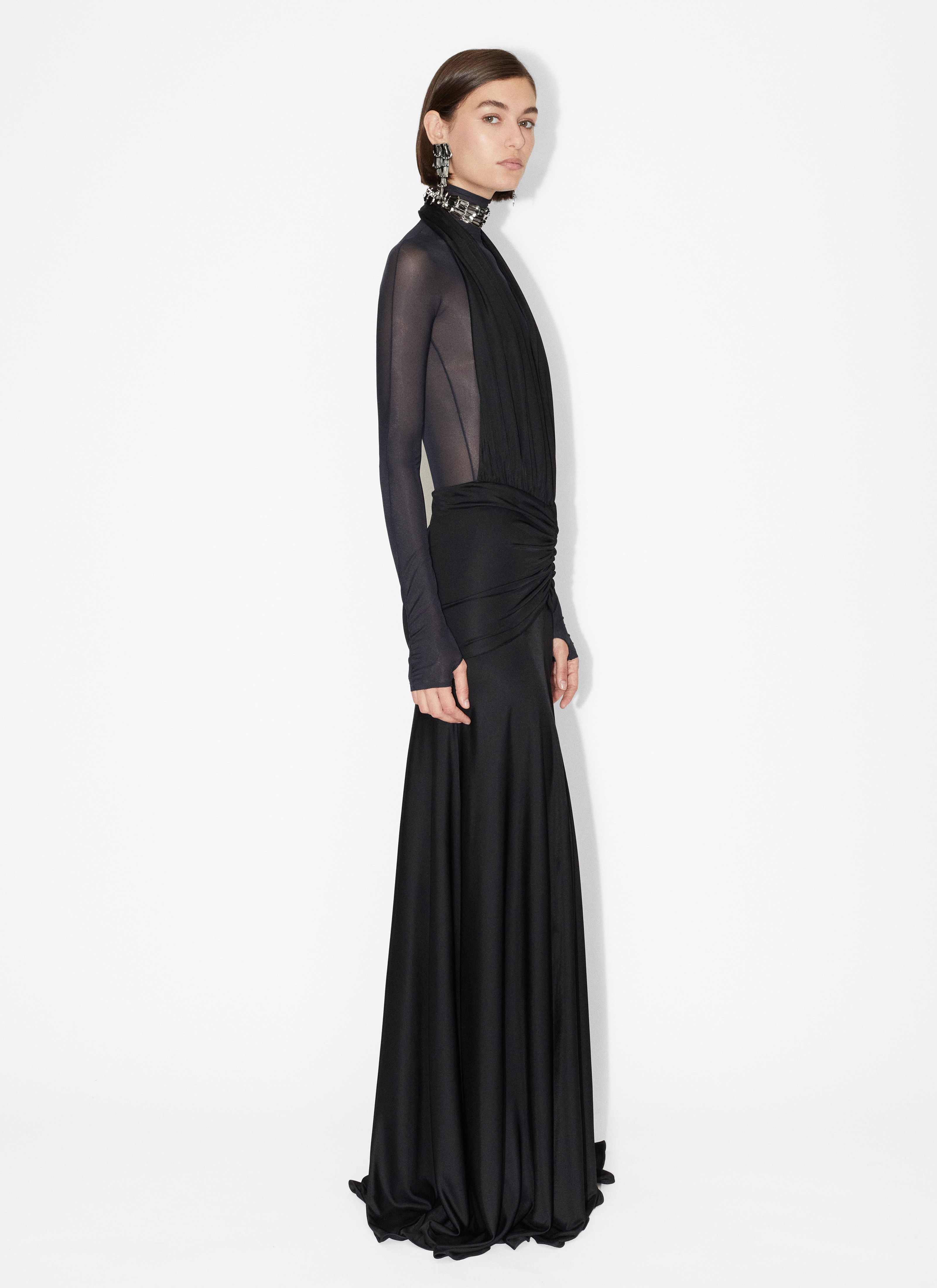 ALAÏA BLACK DEESSE GOWN