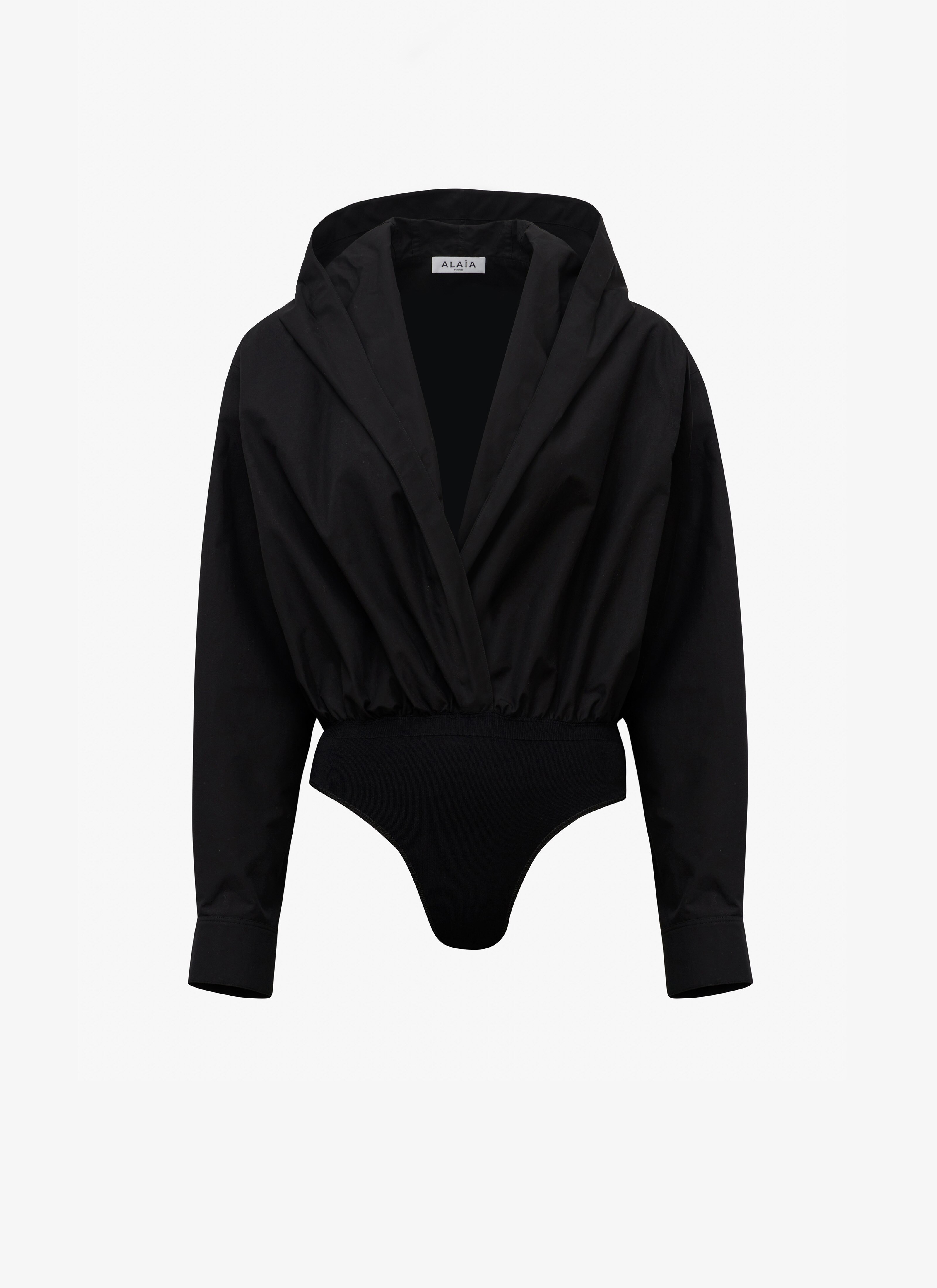 Hooded suede body - maison-alaia.com