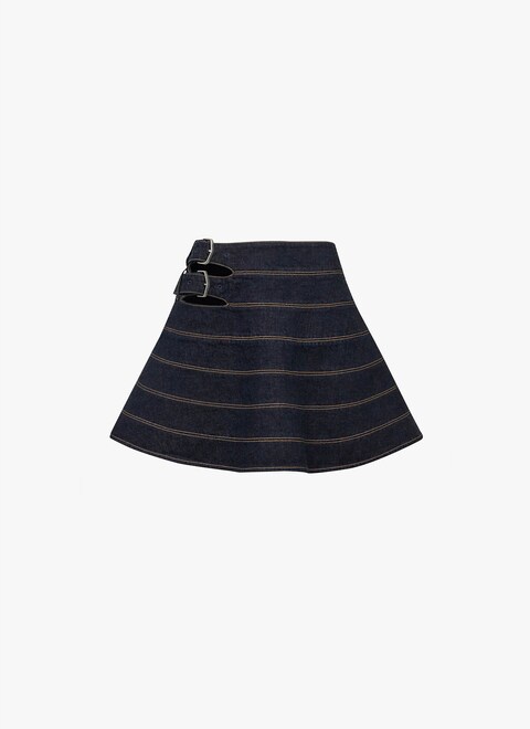 Mini denim skirt - maison-alaia.com