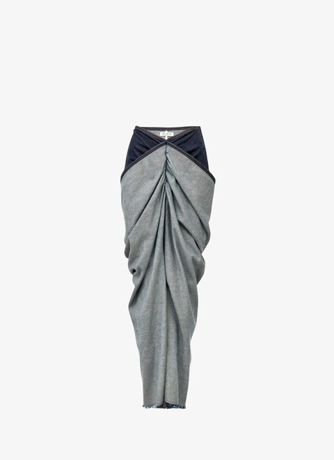 Draped denim skirt - maison-alaia.com