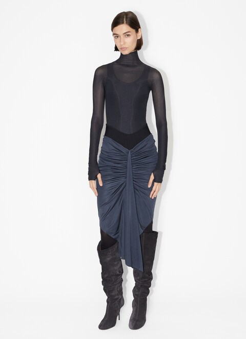 Midi draped asymmetrical skirt
 - maison-alaia.com