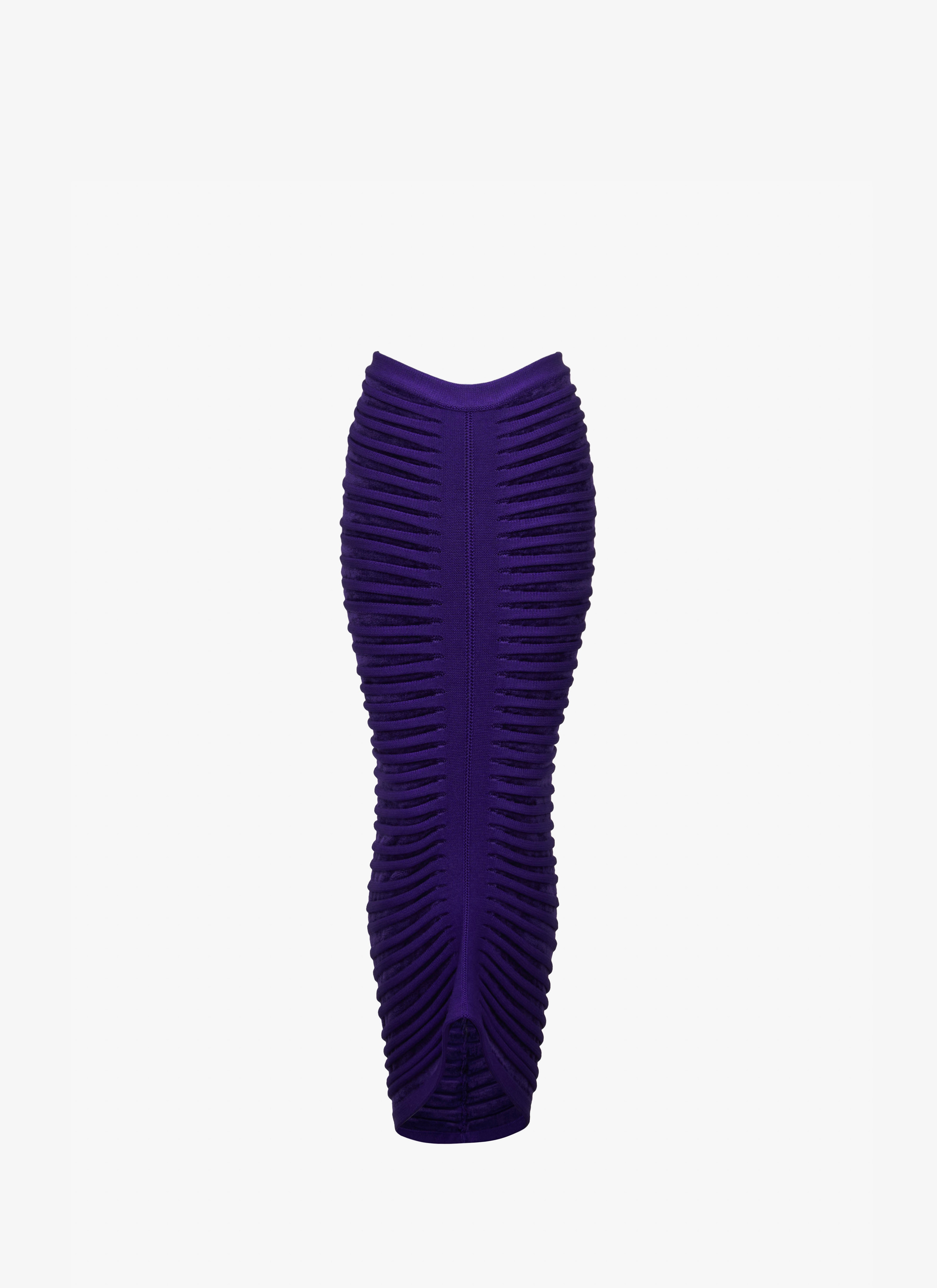 Fitted maxi velvet skirt  maison-alaia.com