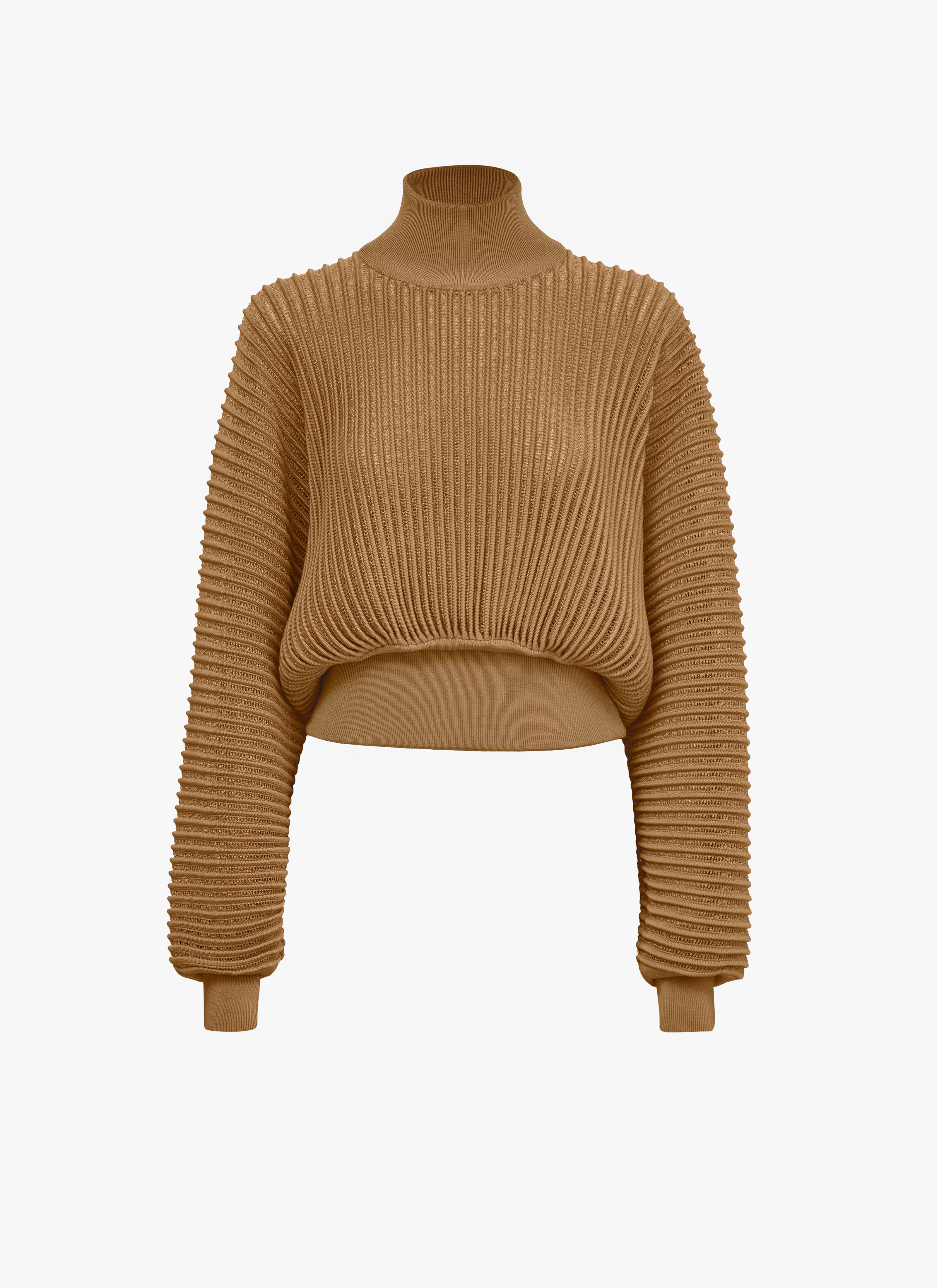 Ribbed lurex jumper  maison-alaia.com